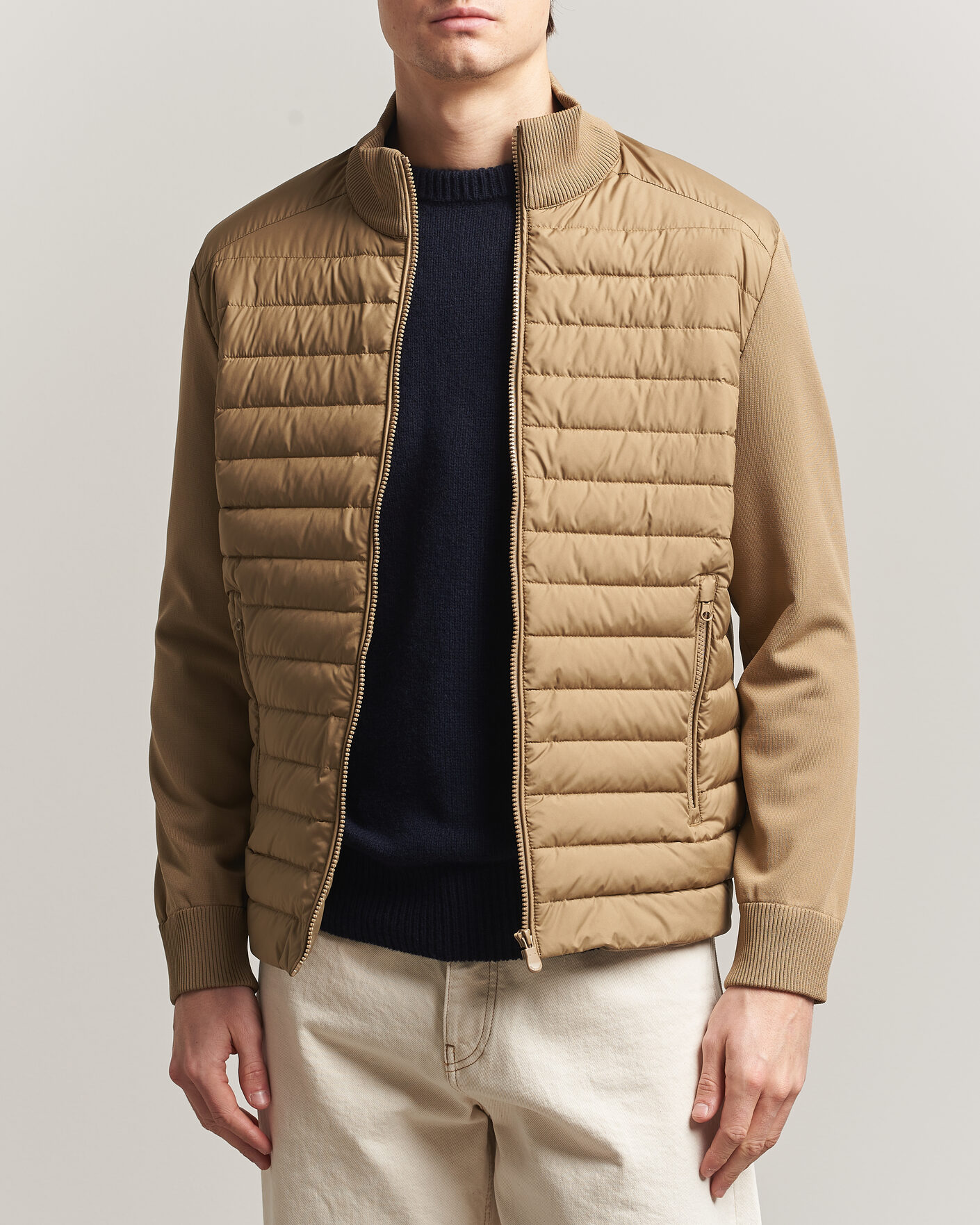 Herr | Jackor | Save The Duck | Sedum Lightweight Padded Hybrid Jacket Khaki Brown