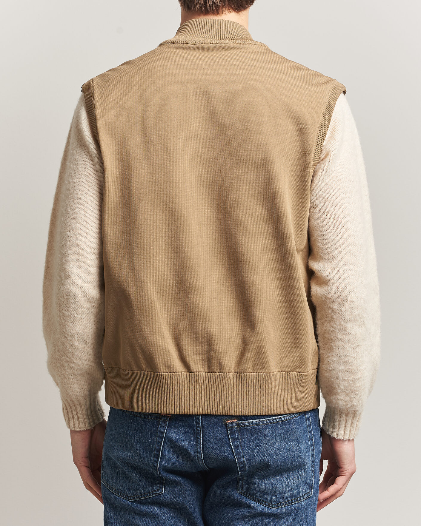 Herr | Västar | Save The Duck | Orris Hybrid Vest Khaki Brown