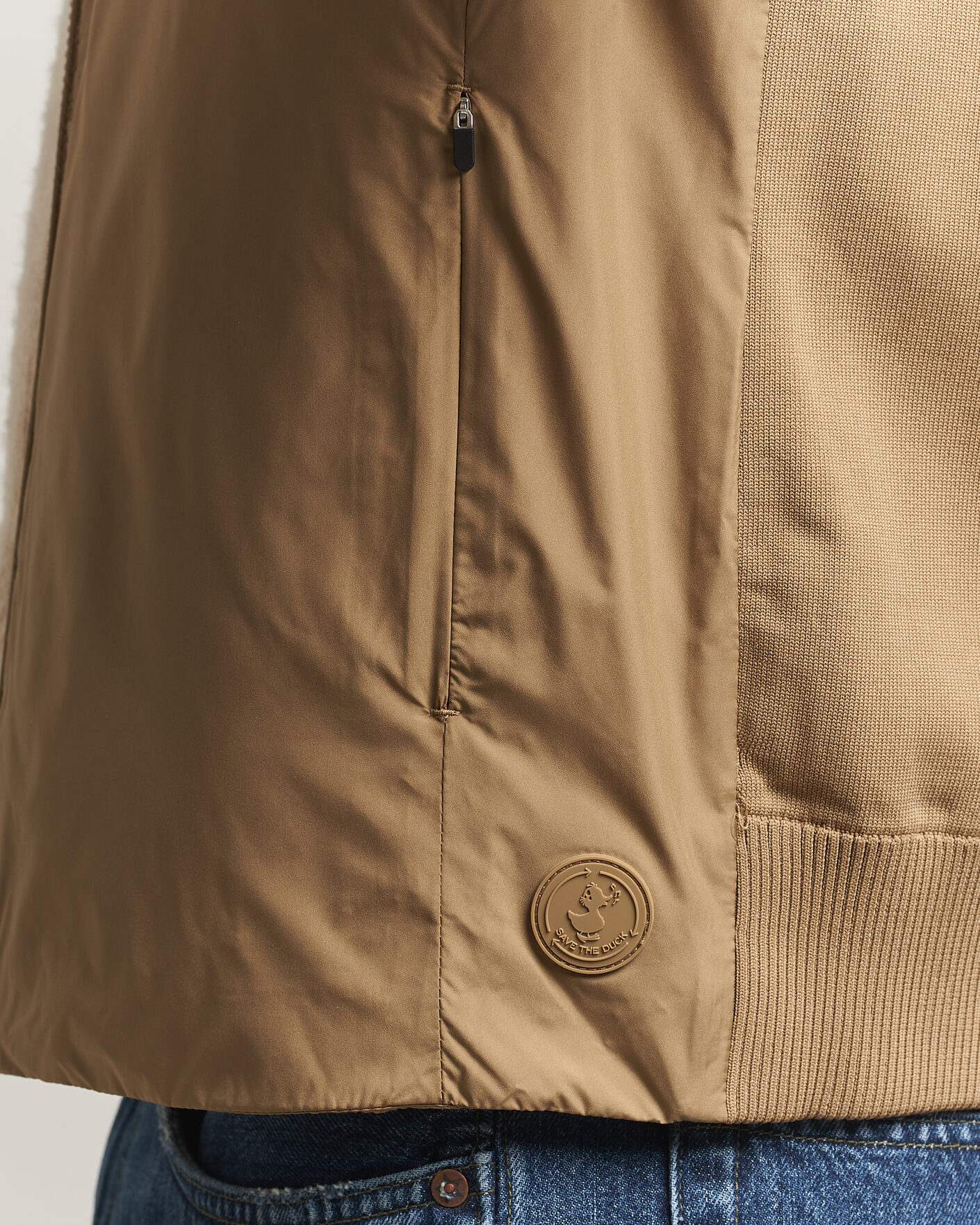 Herr | Västar | Save The Duck | Orris Hybrid Vest Khaki Brown