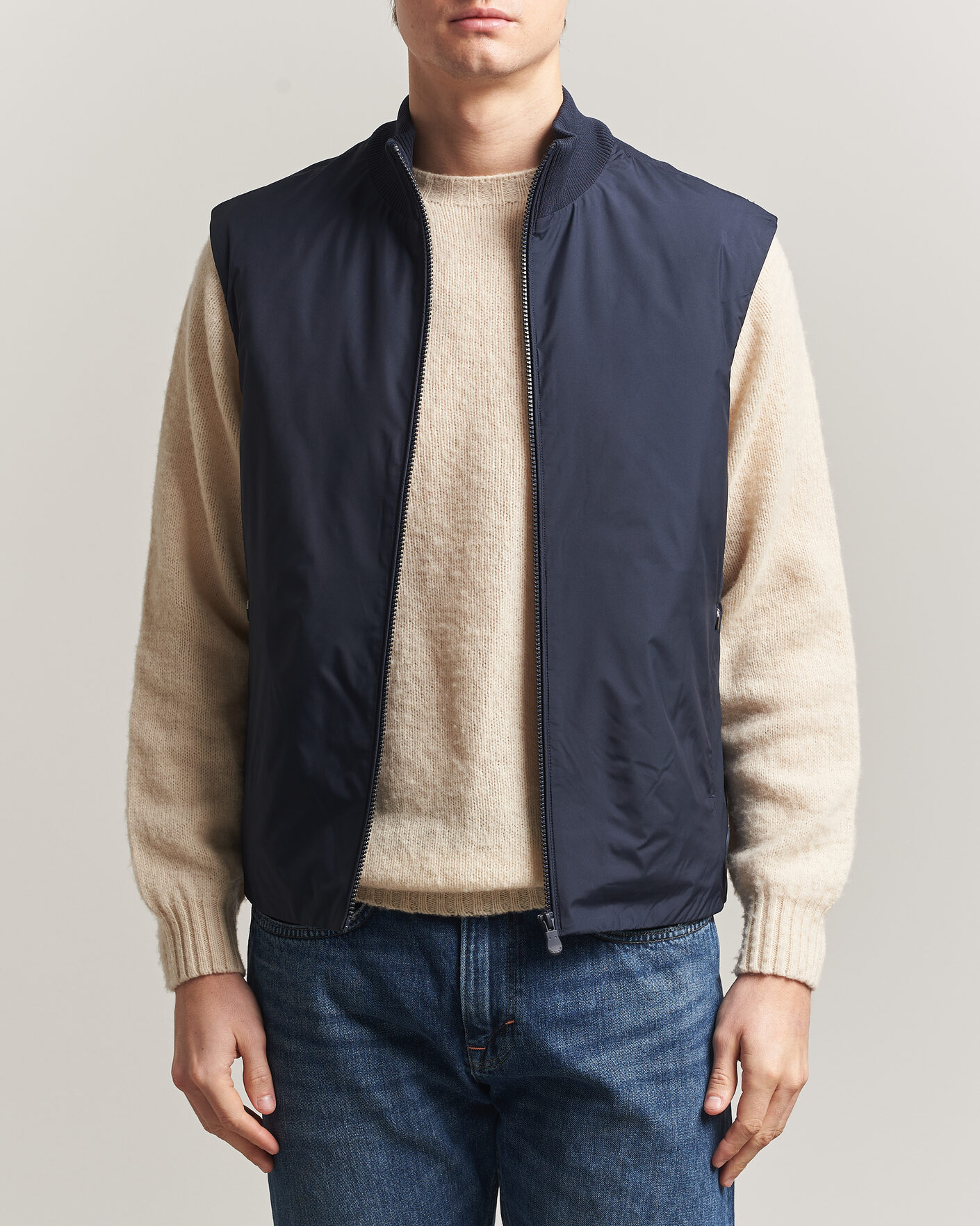 Herr | Västar | Save The Duck | Orris Hybrid Vest Navy Blue