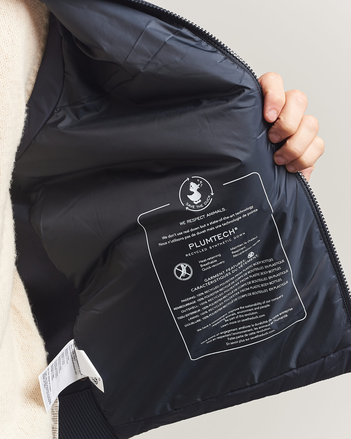 Herr | Västar | Save The Duck | Orris Hybrid Vest Navy Blue