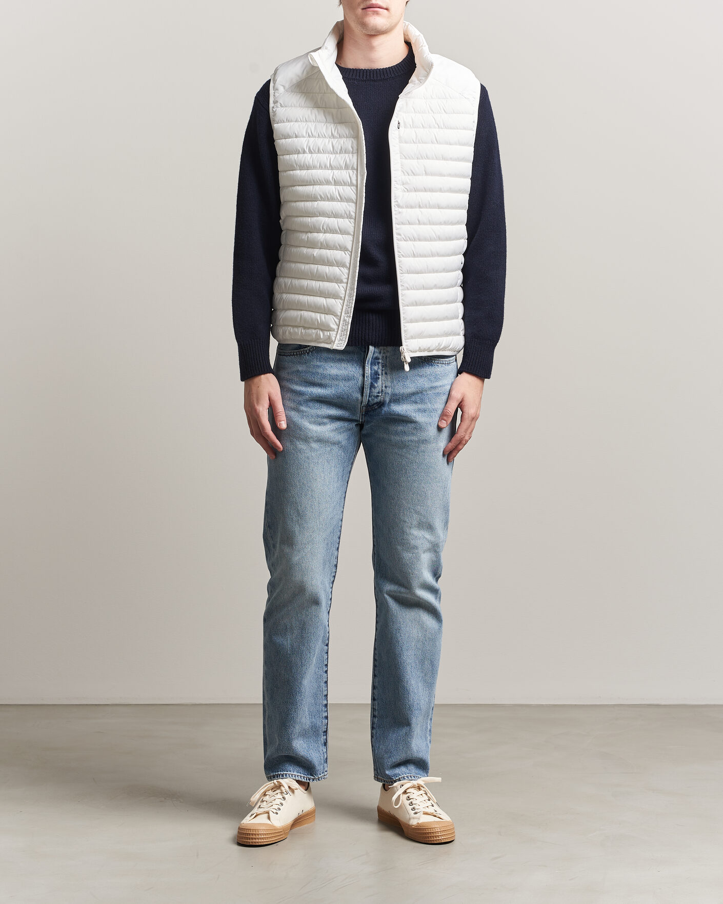 Herr | Västar | Save The Duck | Dave Lightweight Padded Vest Dull White