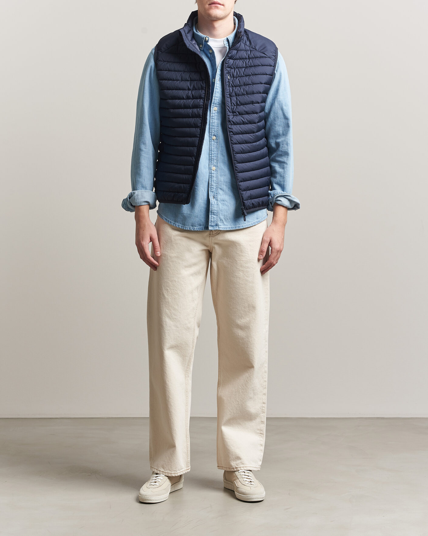 Herr | Västar | Save The Duck | Dave Lightweight Padded Vest Navy Blue