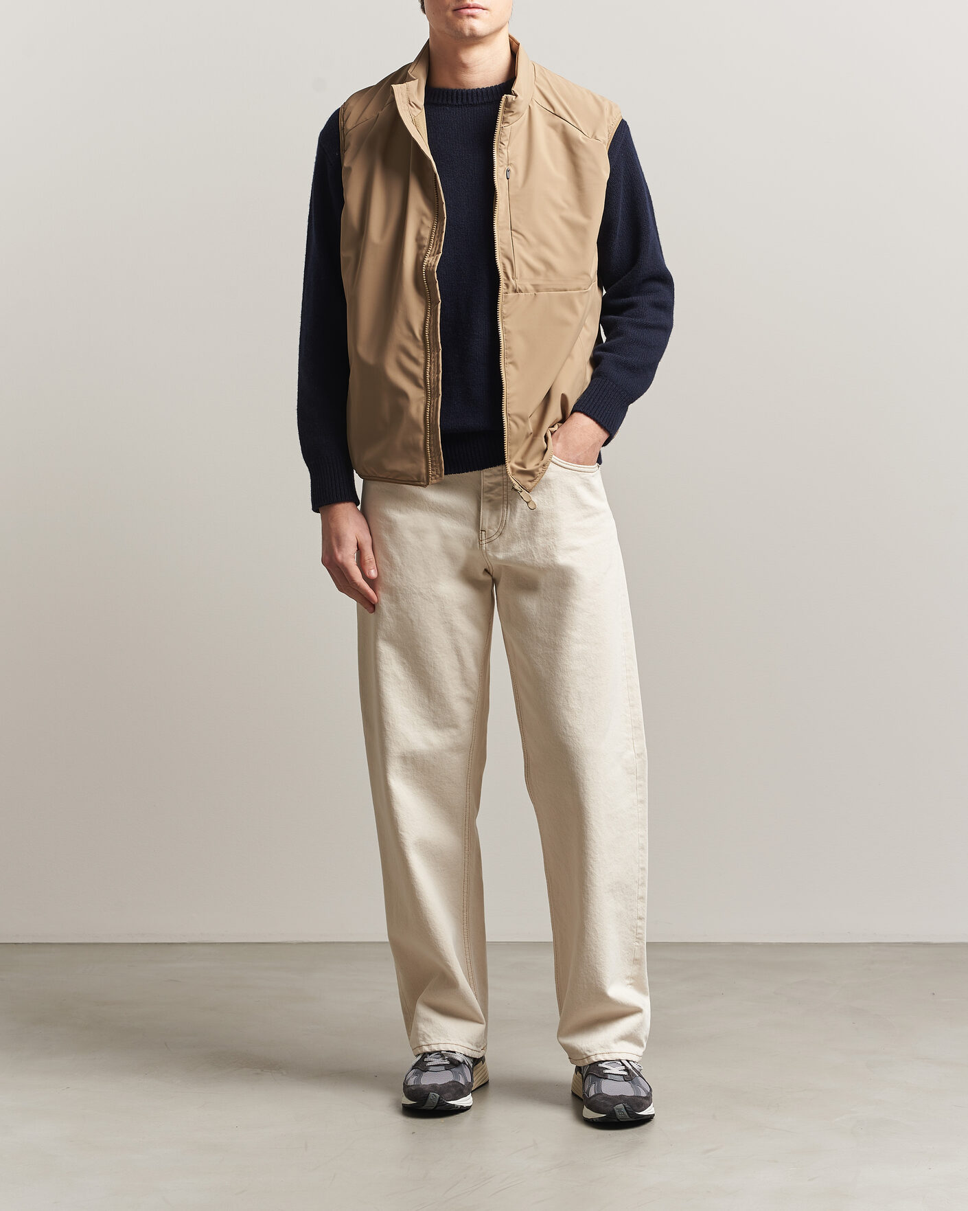 Herr | Västar | Save The Duck | Joe Wind/Water Resistant Vest Khaki Brown