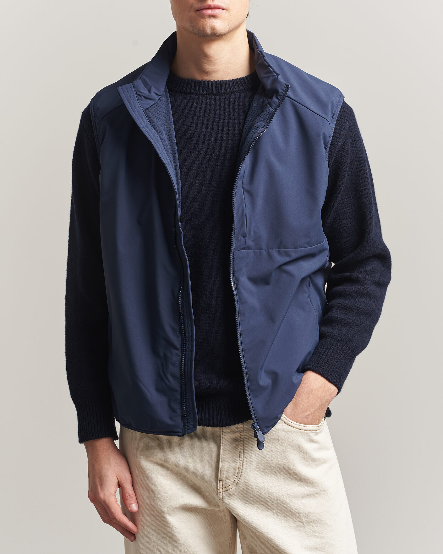 Herr | Västar | Save The Duck | Joe Wind/Water Resistant Vest Navy Blue