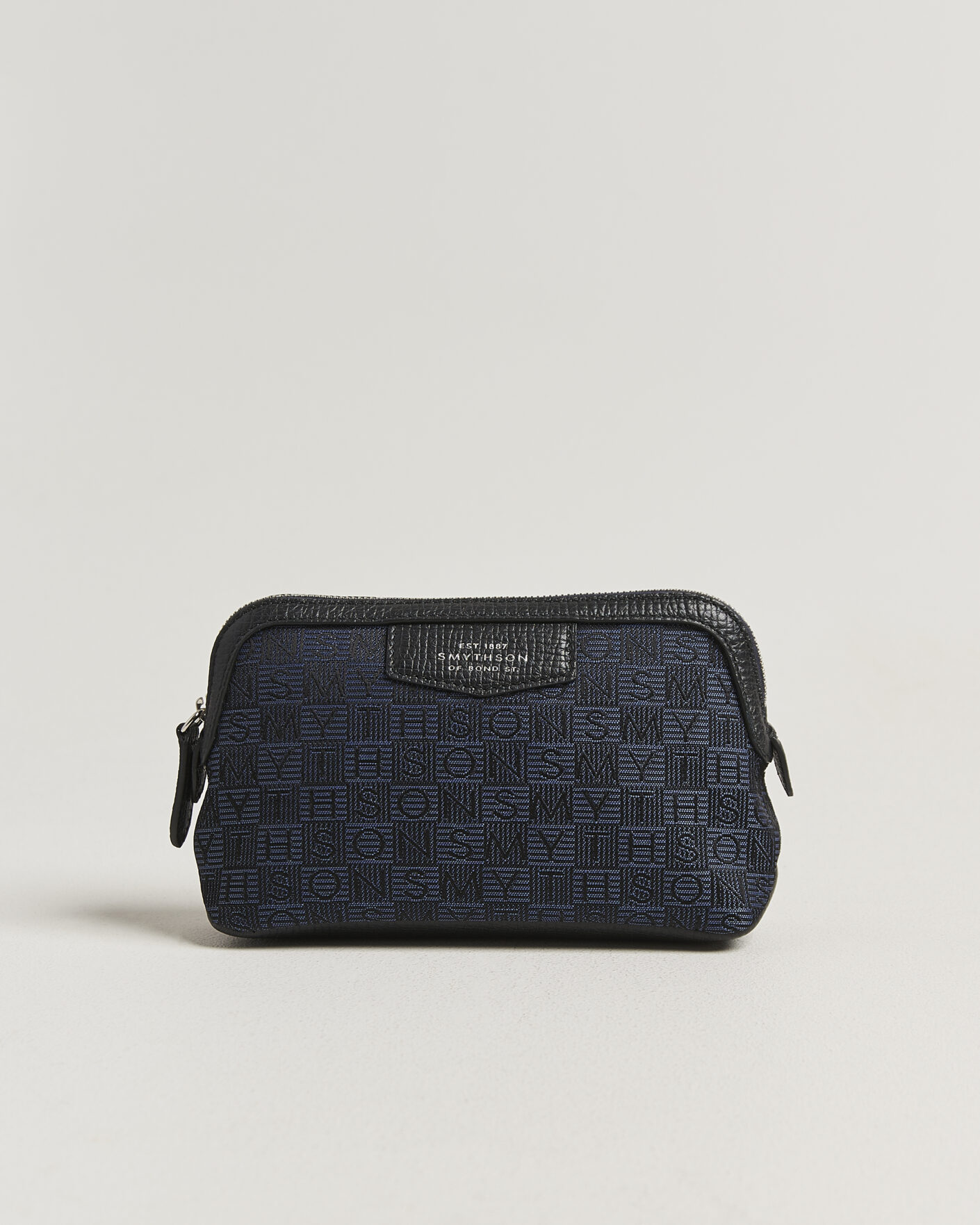 Herr | Väskor | Smythson | Canvas Stamp Small Travel Pouch Navy
