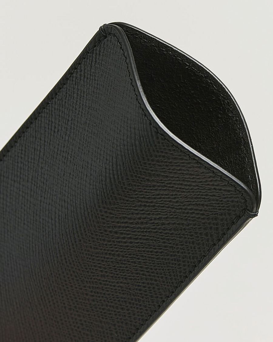 Herr | Solglasögon | Smythson | Panama Glasses Case Black