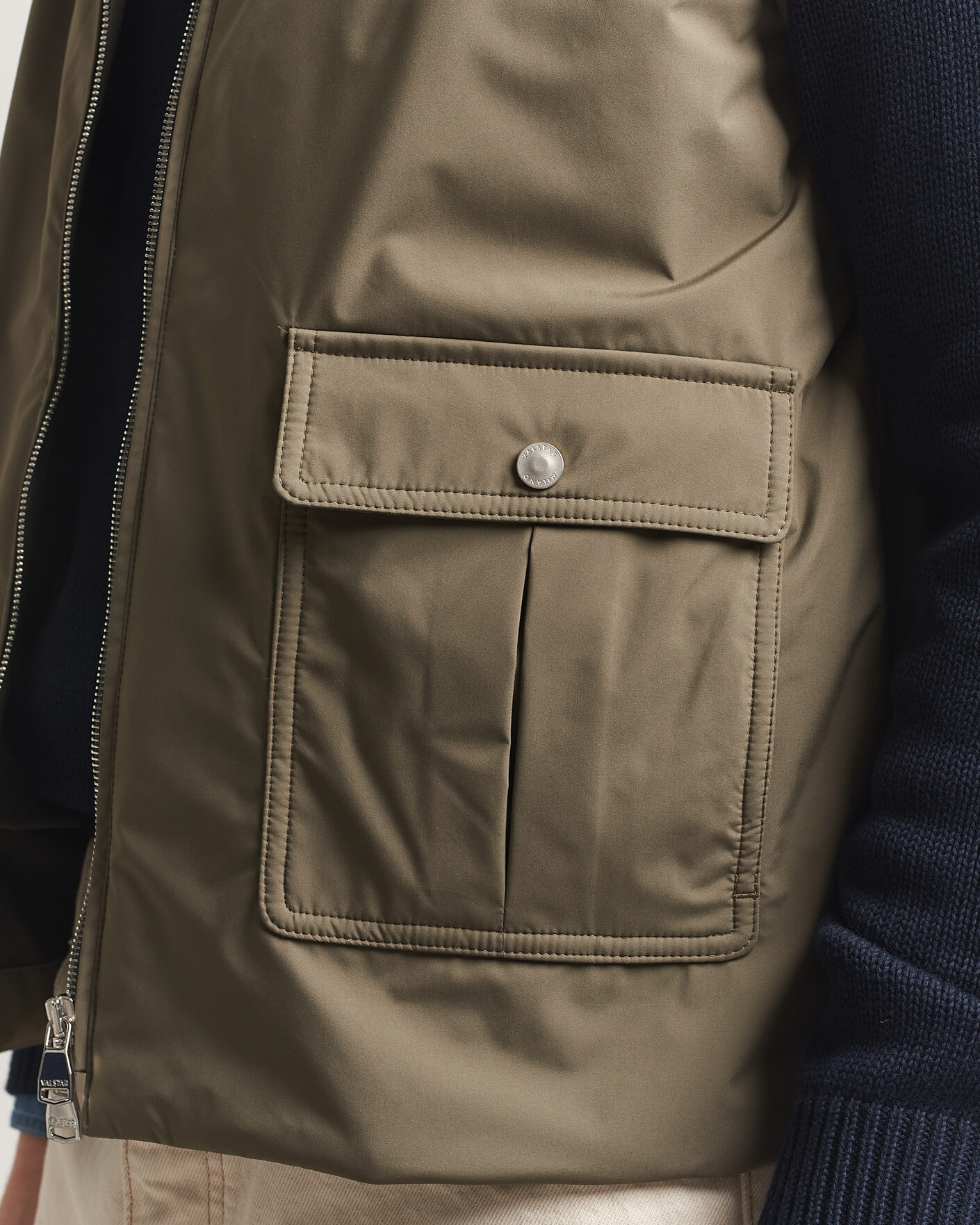 Herr | Västar | Valstar | Nylon Zip Vest Military