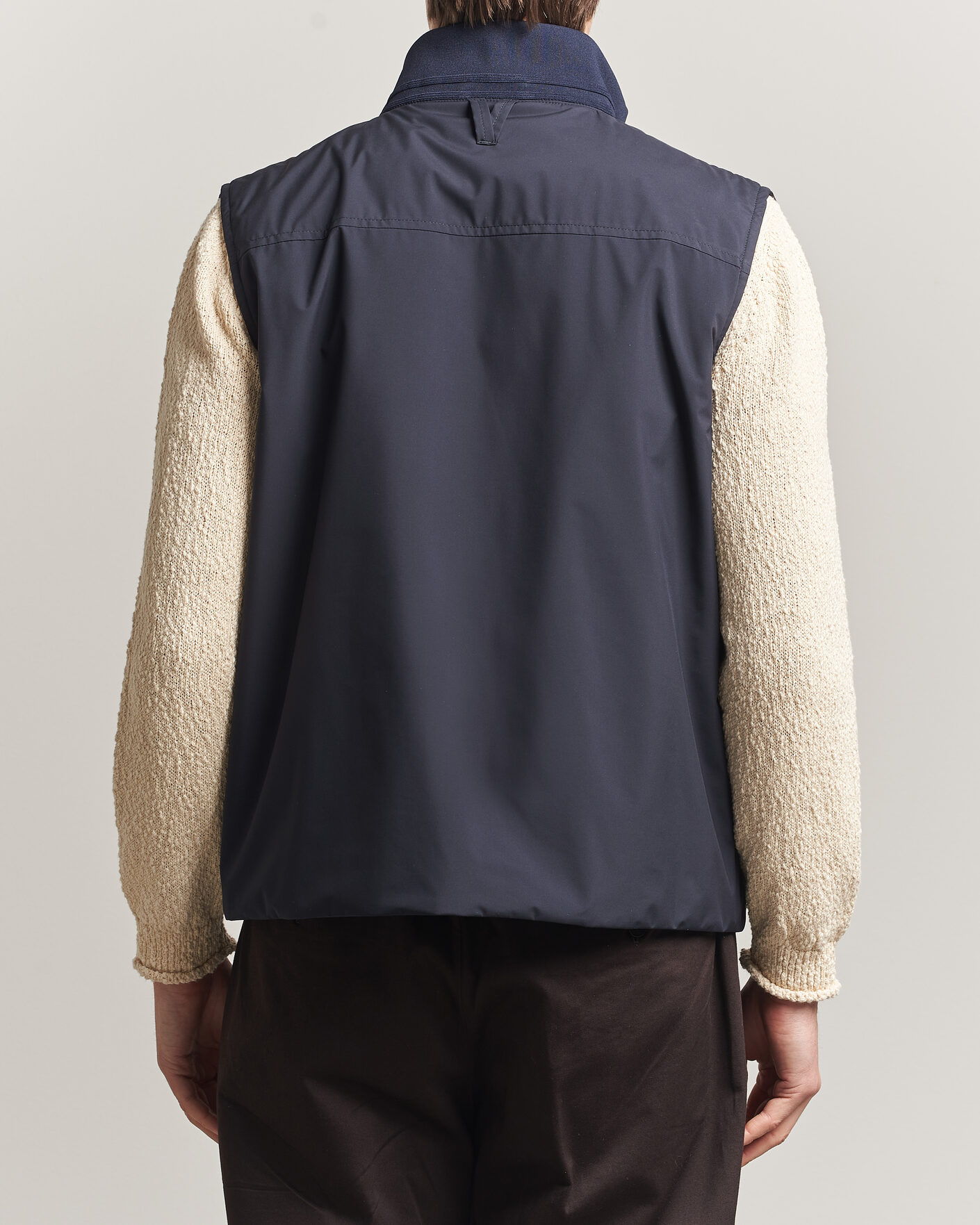 Herr | Västar | Valstar | Nylon Zip Vest Navy