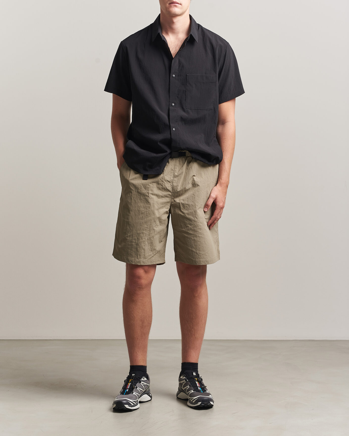 Herr | T-Shirts | Snow Peak | Quick Dry Shirt Black