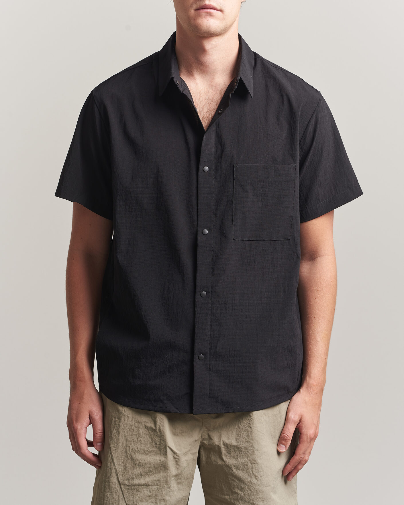 Herr | T-Shirts | Snow Peak | Quick Dry Shirt Black