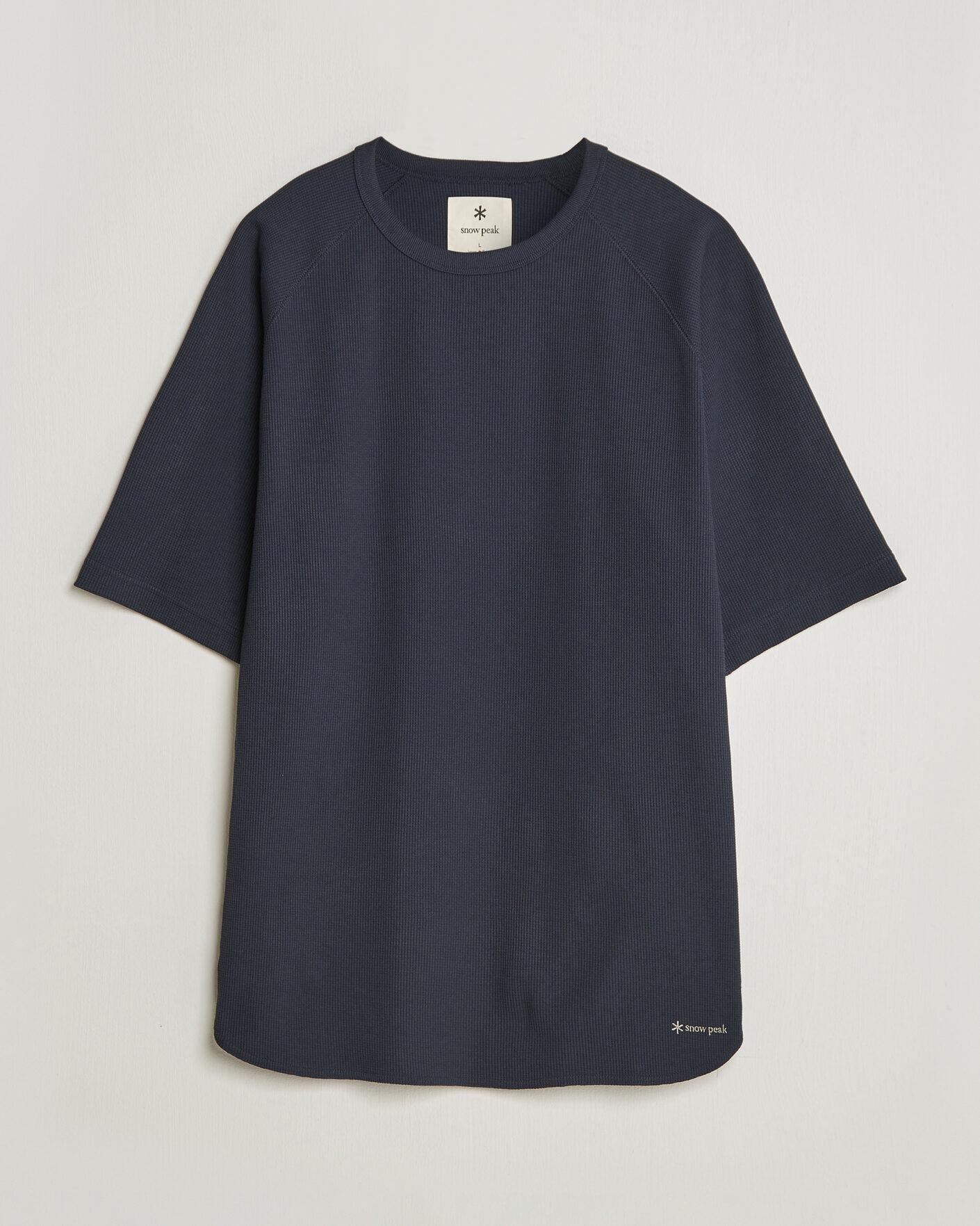 Herr | T-Shirts | Snow Peak | Dry Waffle T-Shirt Dark Navy