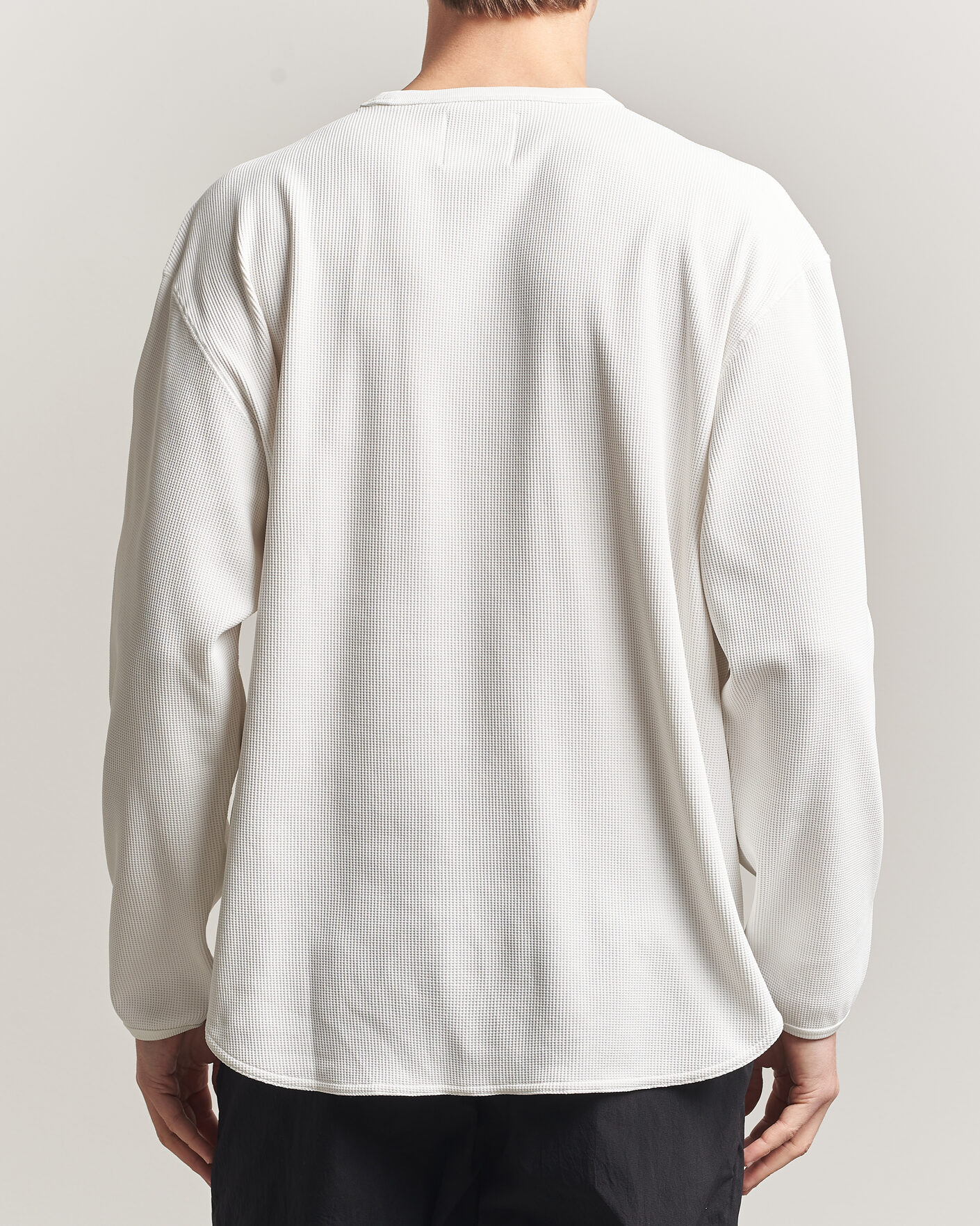 Herr | T-Shirts | Snow Peak | Dry Waffle Long Sleeve T-Shirt Off White