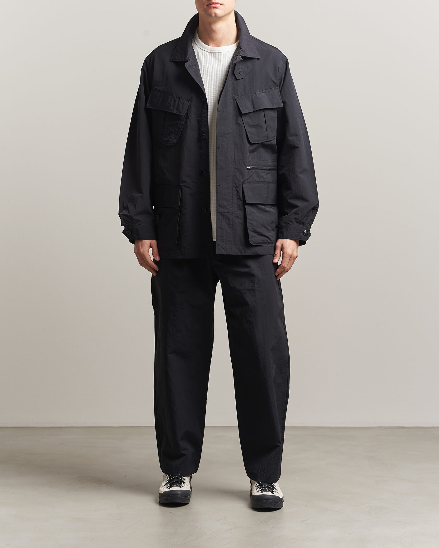 Herr | Jackor | Snow Peak | Nylon Washer Jacket Black