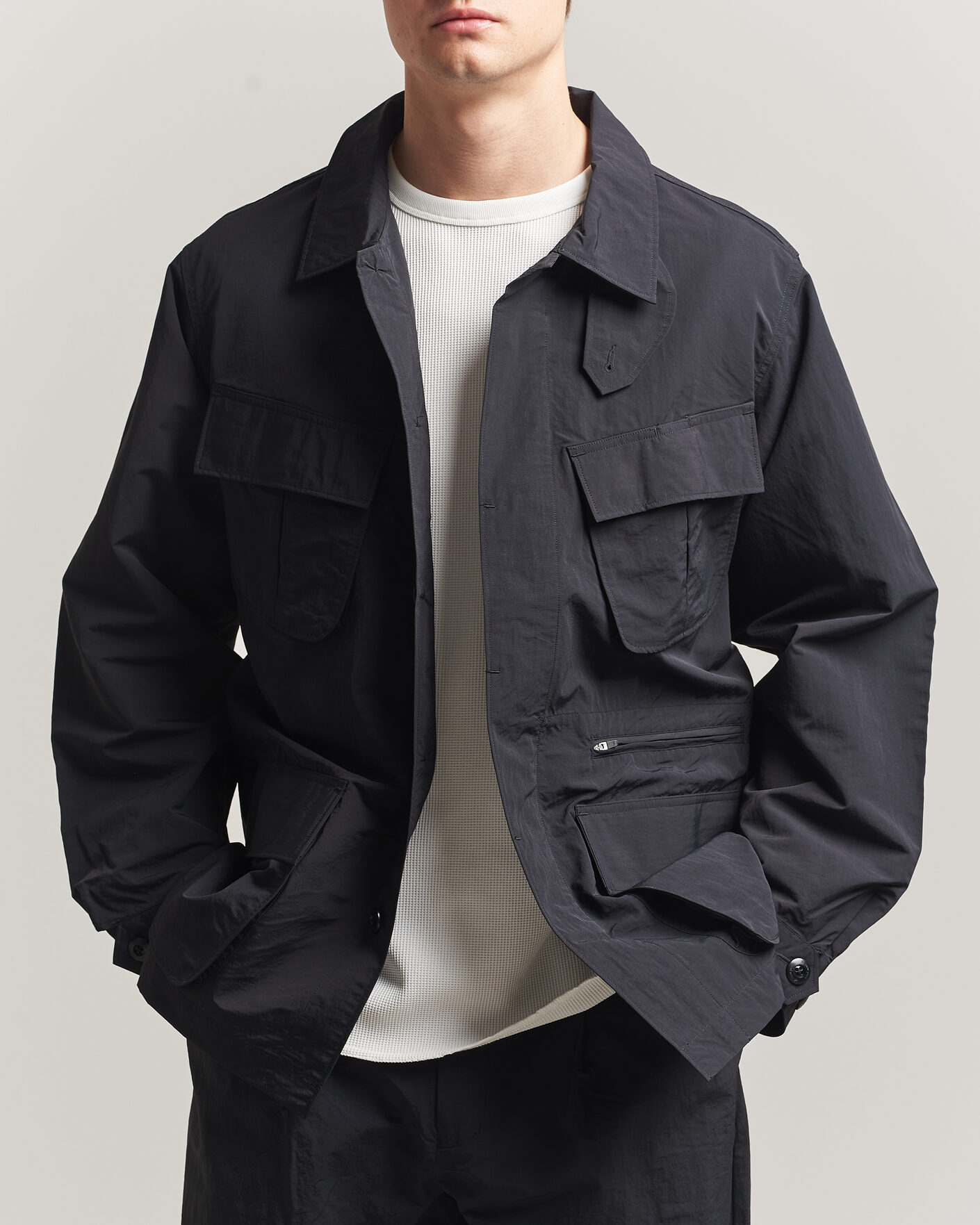 Herr | Jackor | Snow Peak | Nylon Washer Jacket Black