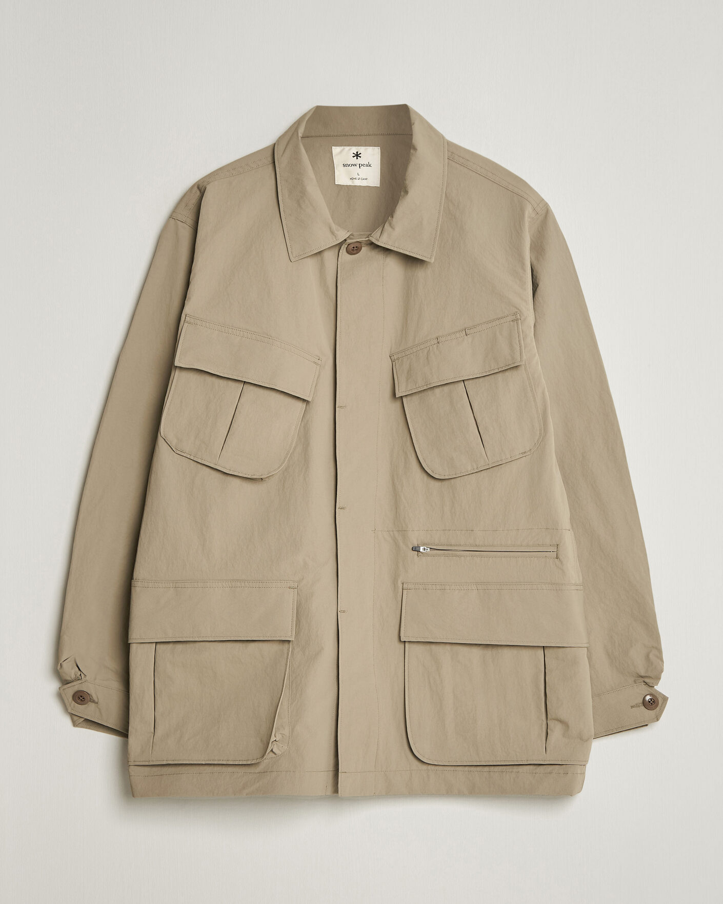 Herr | Jackor | Snow Peak | Nylon Washer Jacket Greige