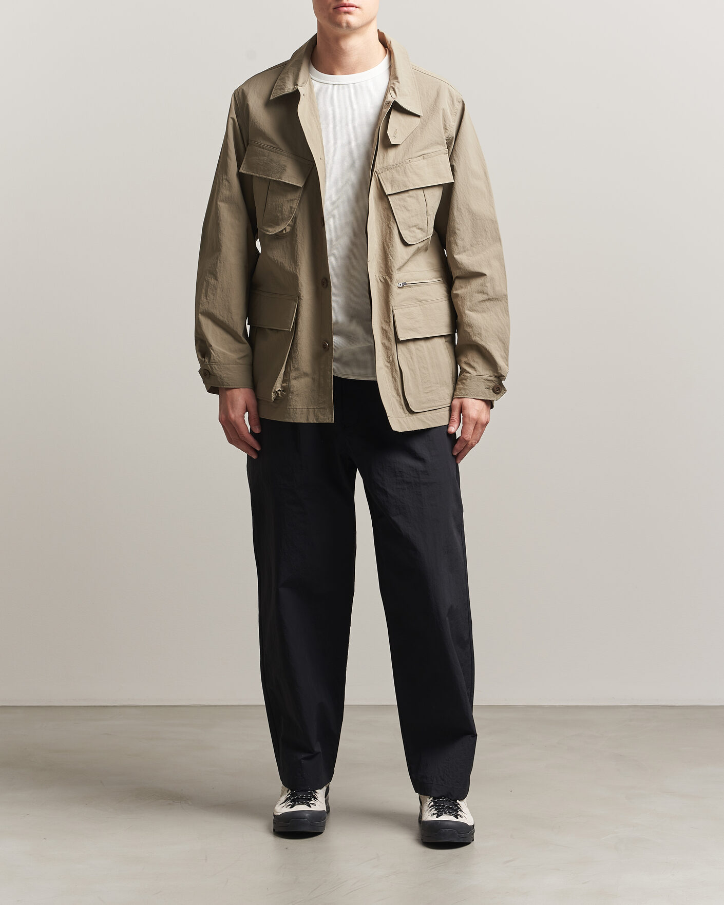 Herr | Jackor | Snow Peak | Nylon Washer Jacket Greige