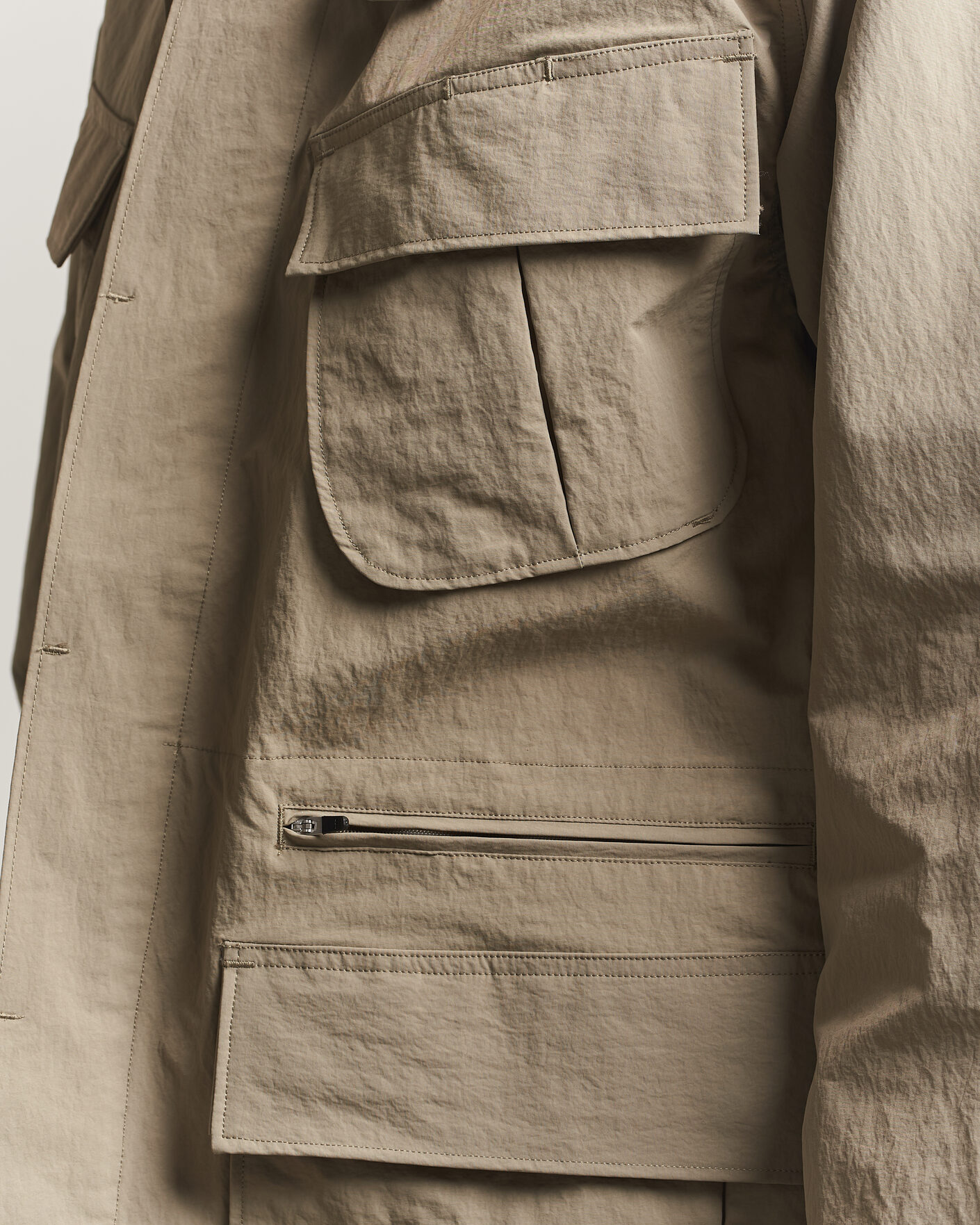 Herr | Jackor | Snow Peak | Nylon Washer Jacket Greige