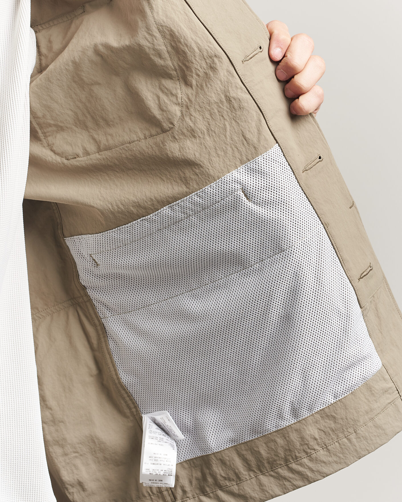 Herr | Jackor | Snow Peak | Nylon Washer Jacket Greige