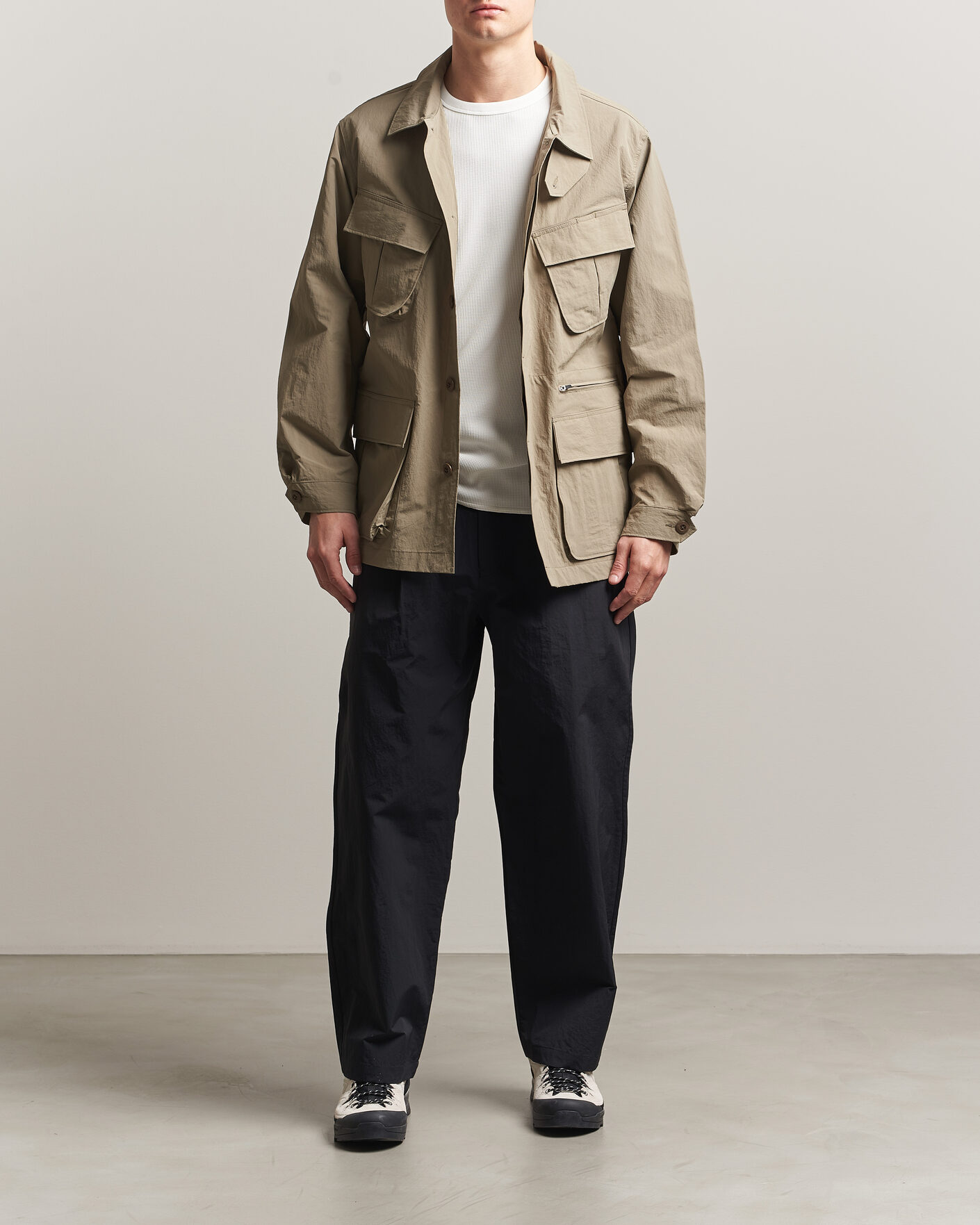 Herr | Byxor | Snow Peak | Nylon Washer Pants Black