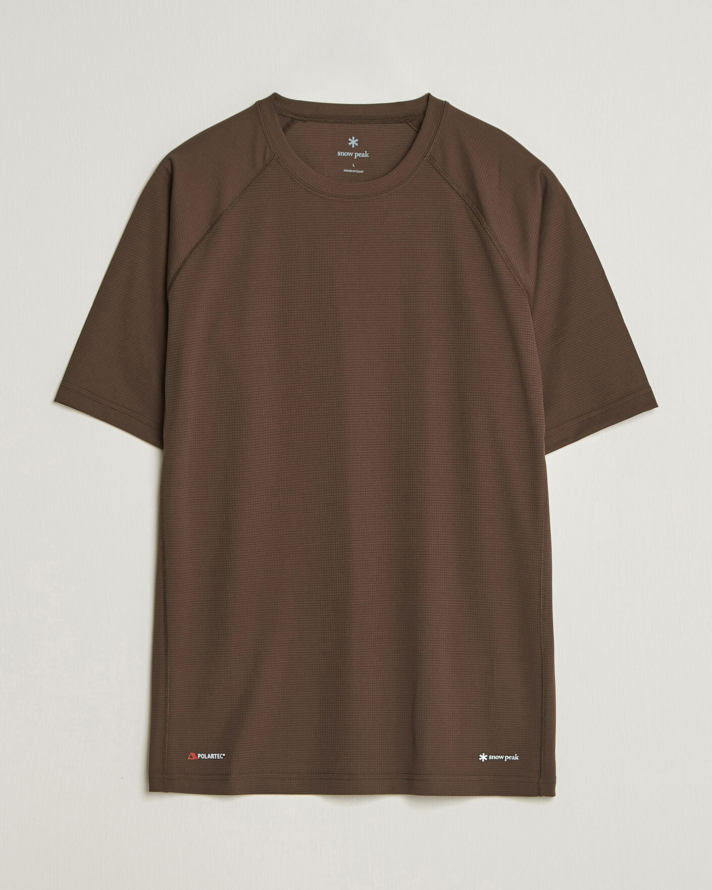 Herr | T-Shirts | Snow Peak | Polartec Power Dry T-Shirt Brown