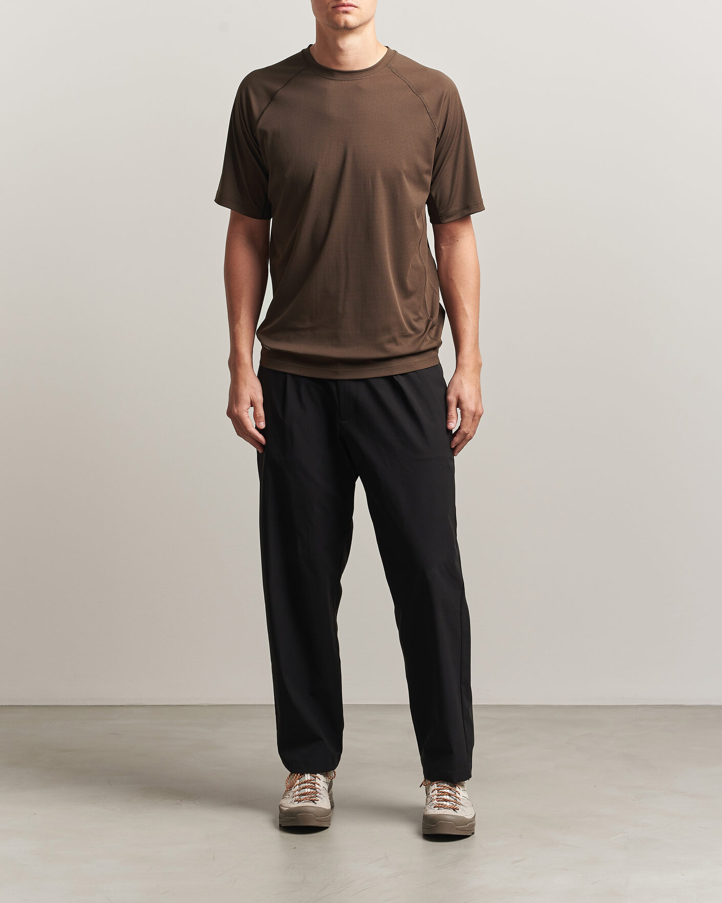 Herr | T-Shirts | Snow Peak | Polartec Power Dry T-Shirt Brown