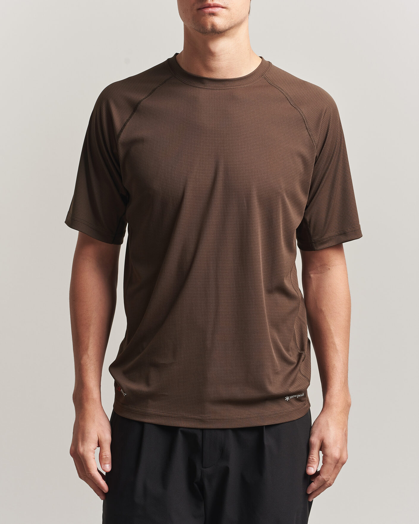 Herr | T-Shirts | Snow Peak | Polartec Power Dry T-Shirt Brown