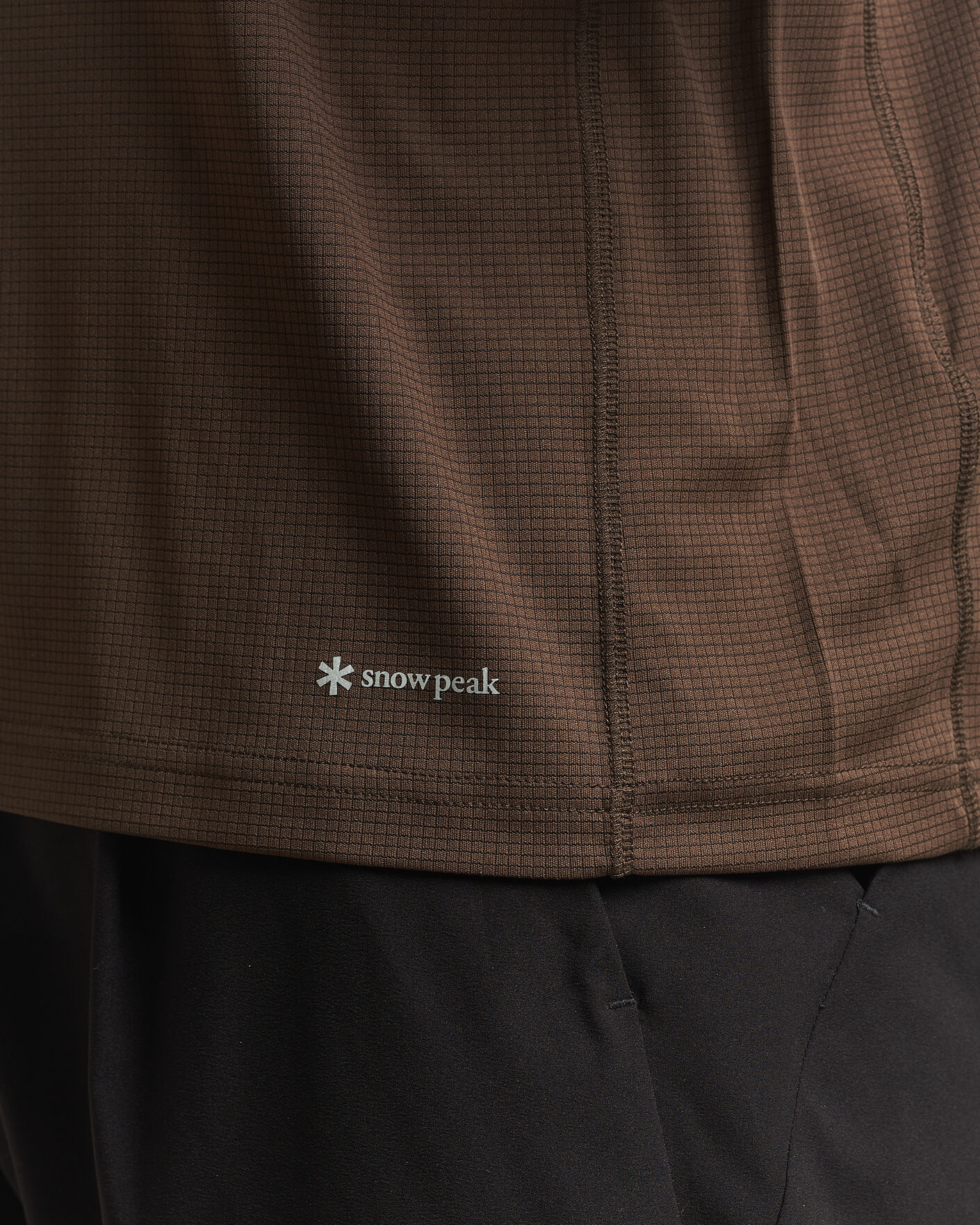 Herr | T-Shirts | Snow Peak | Polartec Power Dry T-Shirt Brown