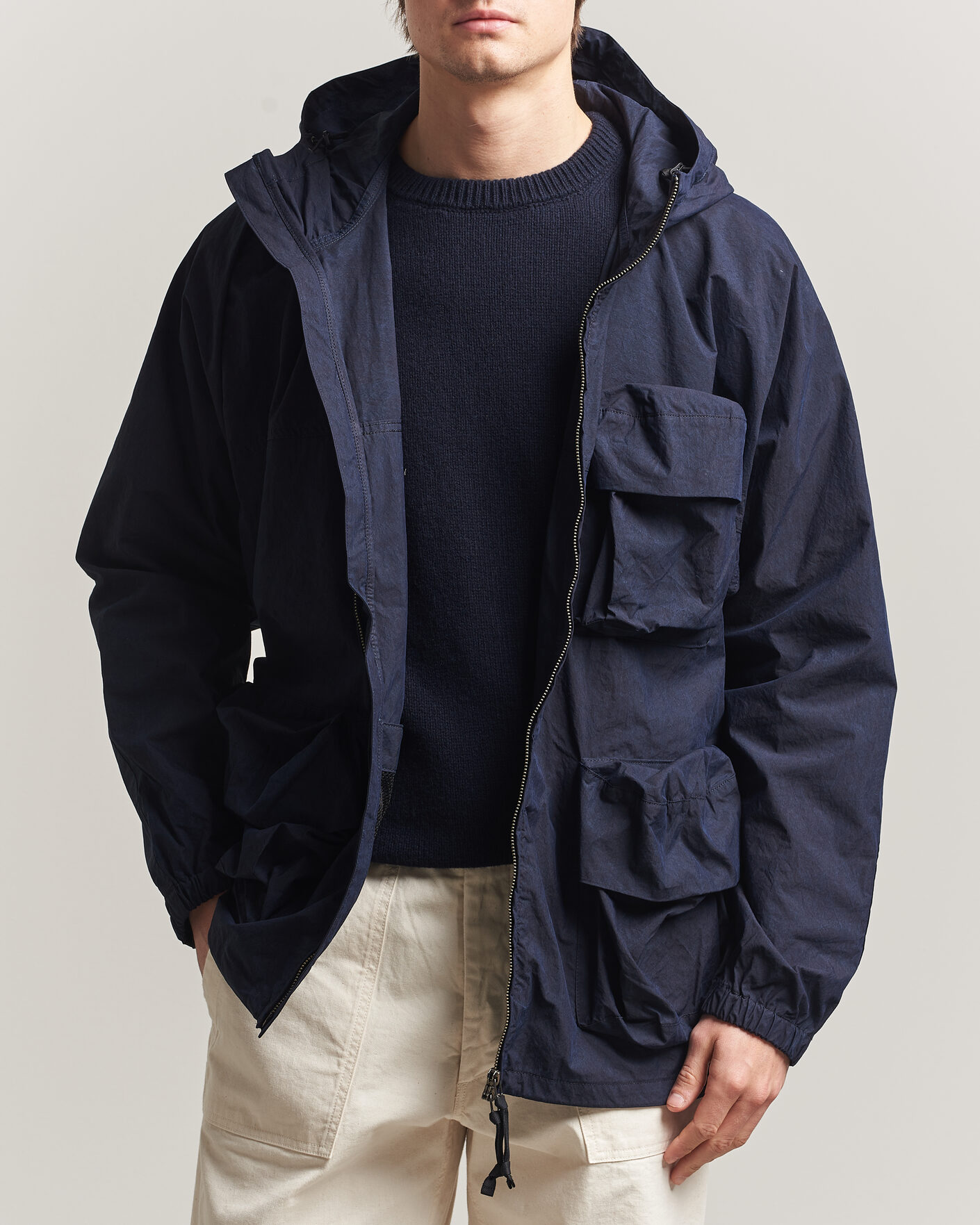 Herr | Jackor | Snow Peak | Indigo C/N Parka Navy