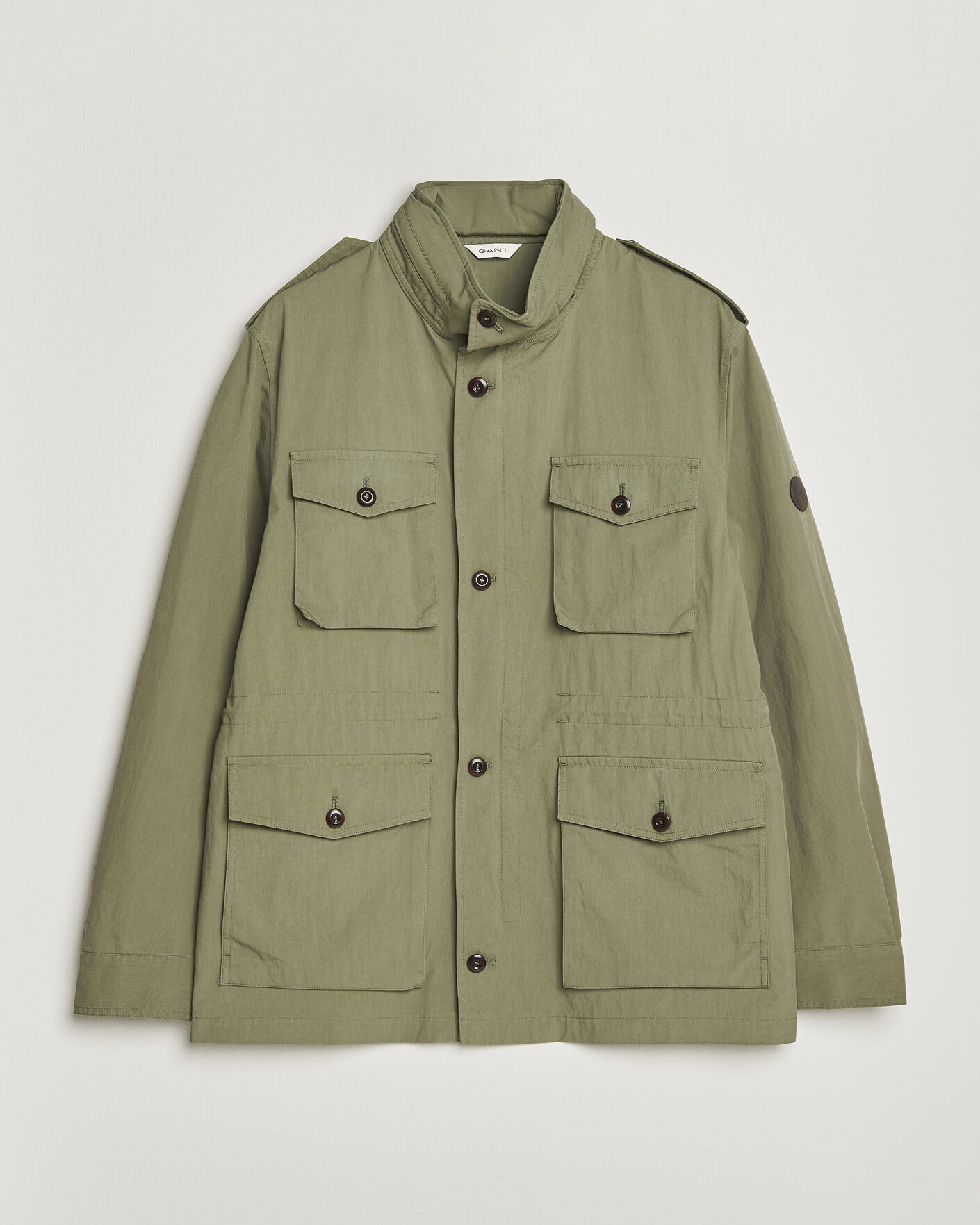 Herr | Jackor | GANT | Cotton Field Jacket Dry Herb Green