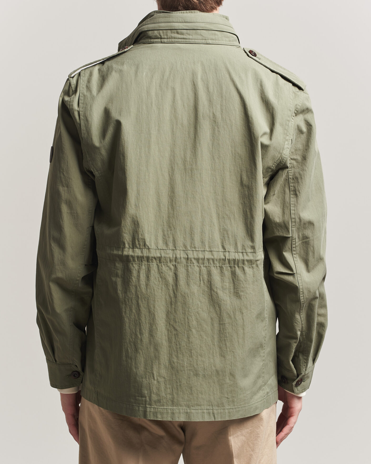 Herr | Jackor | GANT | Cotton Field Jacket Dry Herb Green