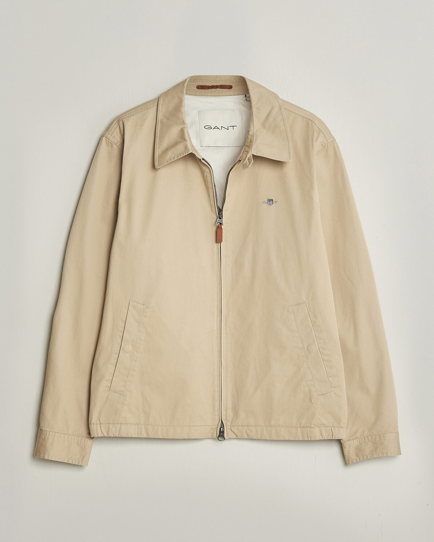 Herr | Jackor | GANT | Cotton Windcheater Jacket Oat Beige