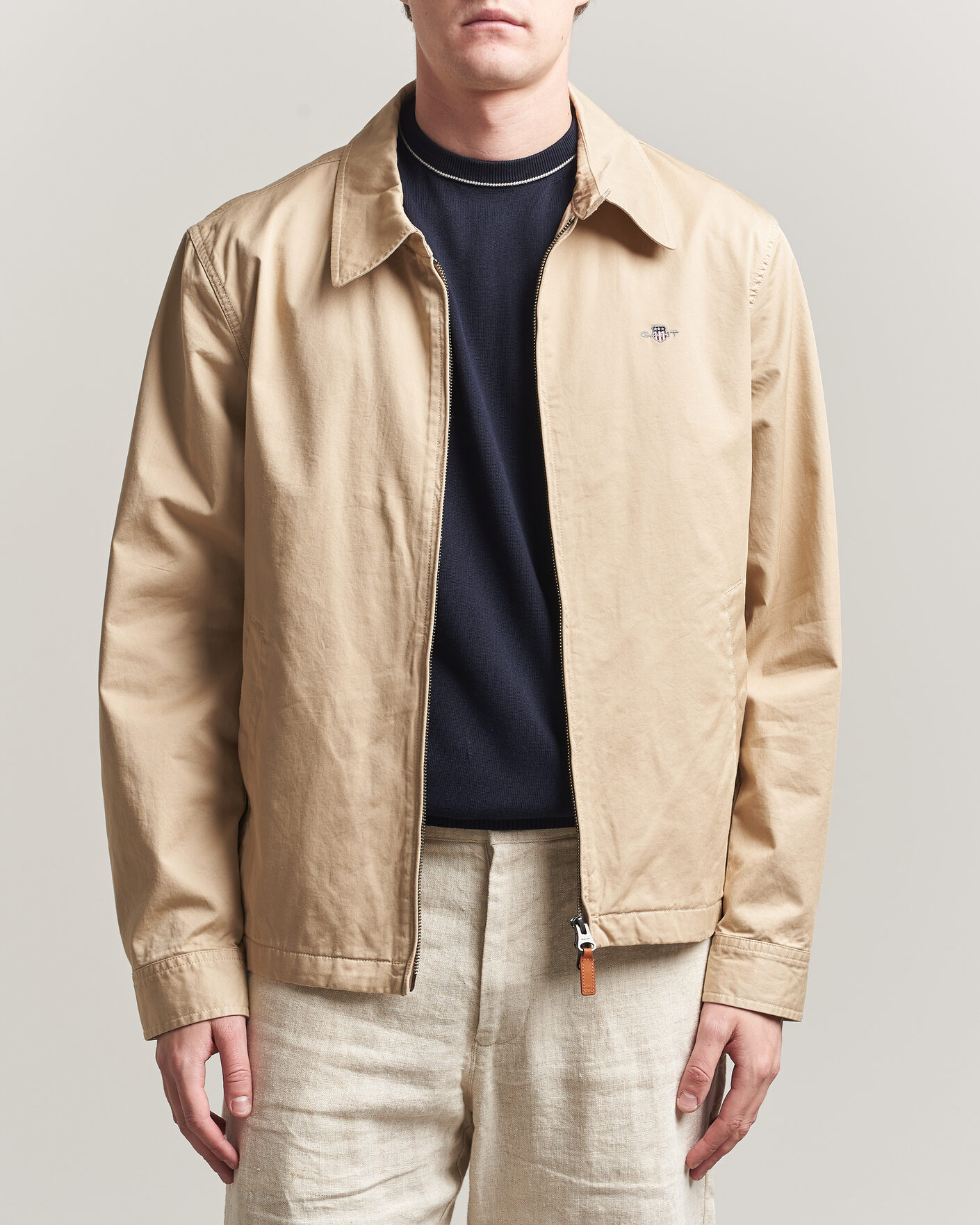 Herr | Jackor | Gant | Cotton Windcheater Jacket Oat Beige