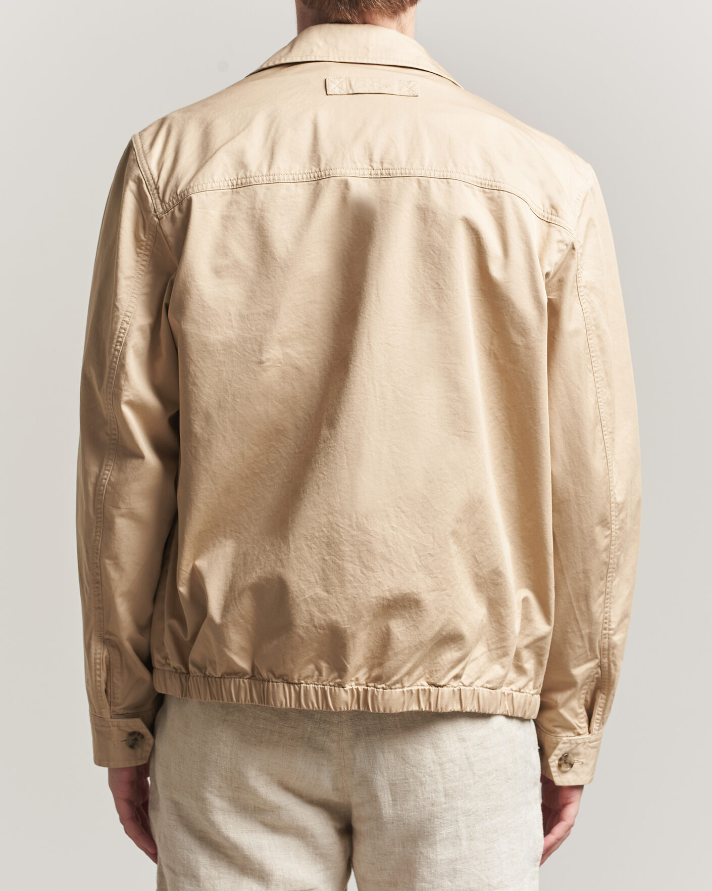 Herr | Jackor | GANT | Cotton Windcheater Jacket Oat Beige