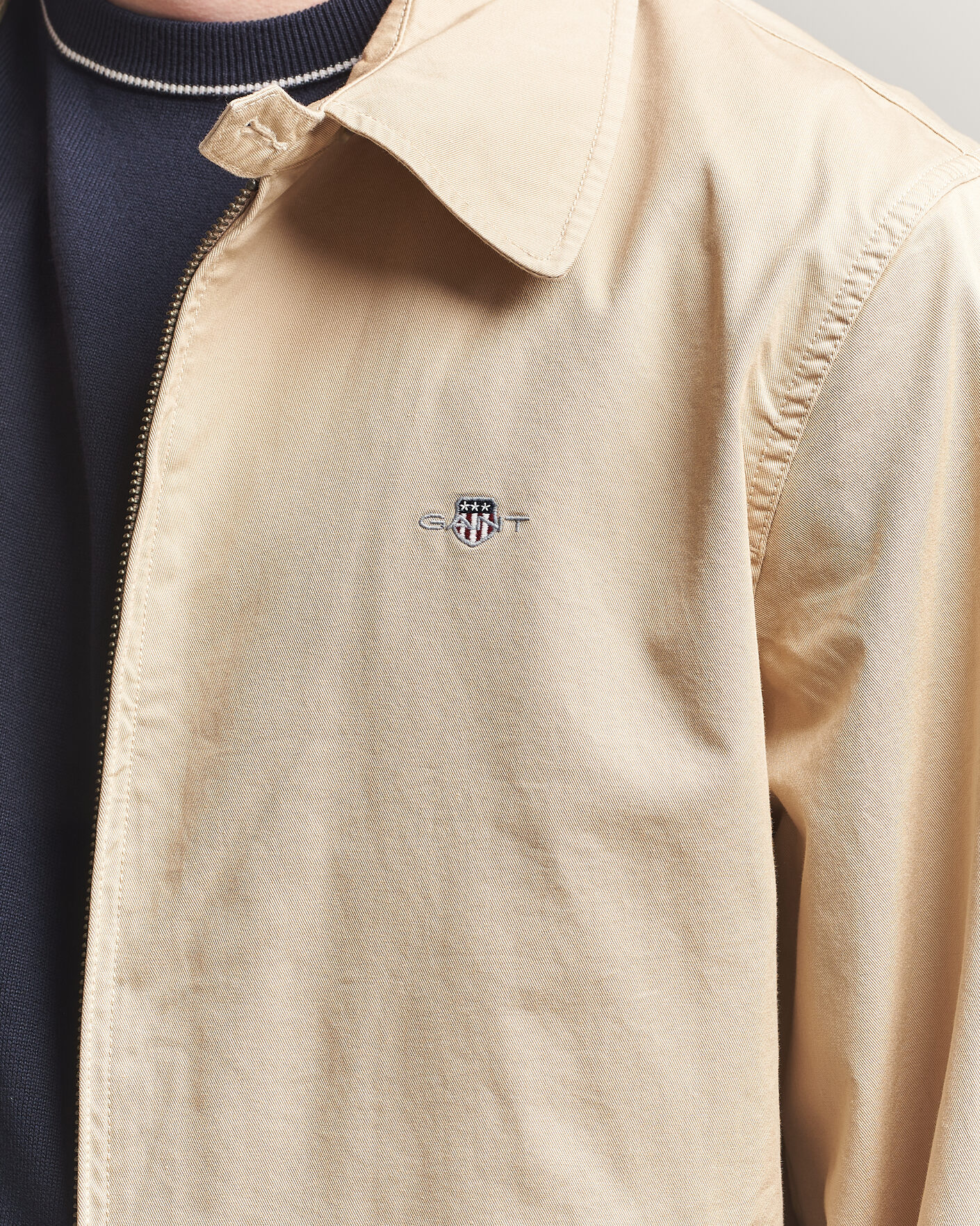 Herr | Jackor | GANT | Cotton Windcheater Jacket Oat Beige