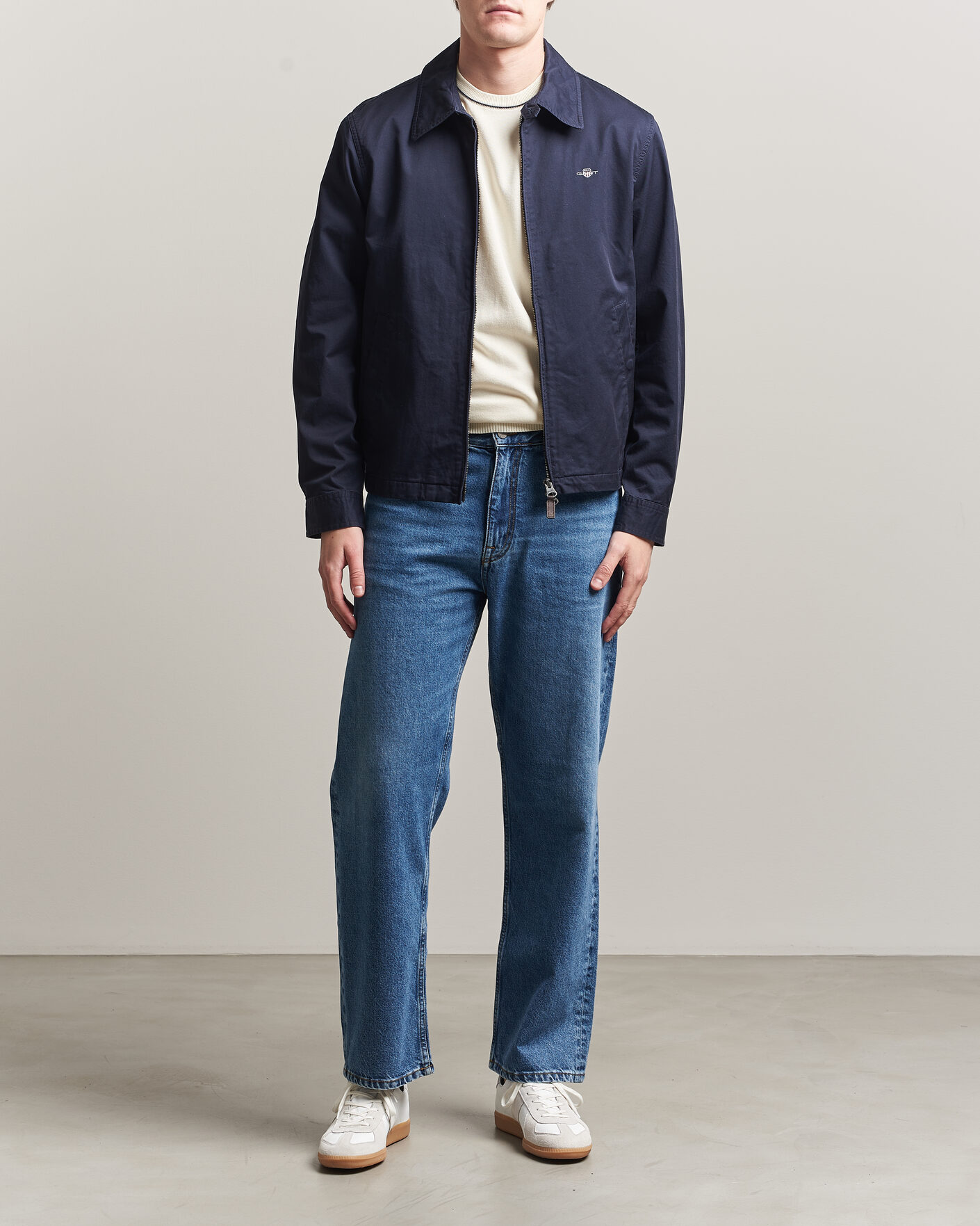Herr | Jackor | Gant | Cotton Windcheater Jacket Evening Blue