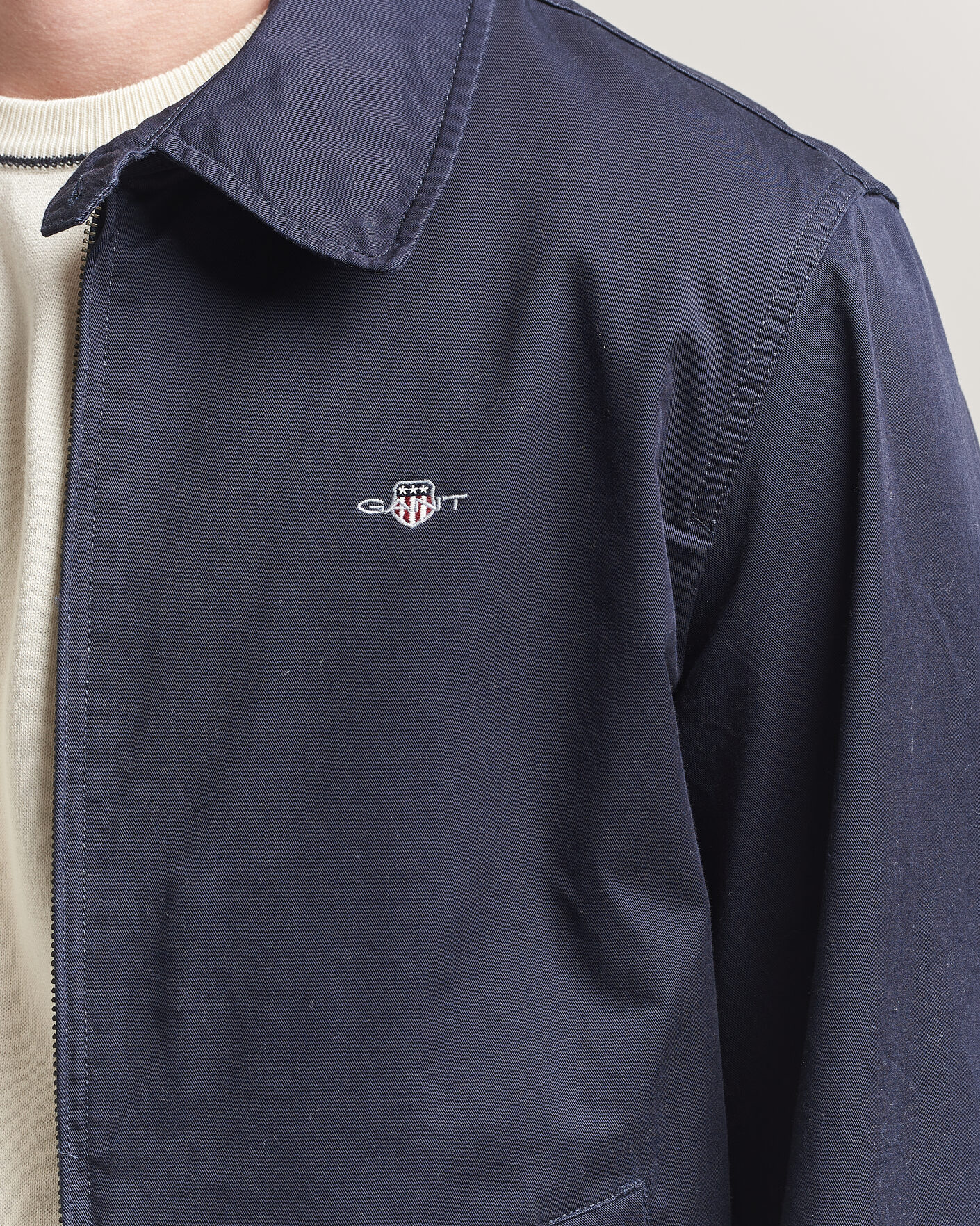 Herr | Jackor | GANT | Cotton Windcheater Jacket Evening Blue