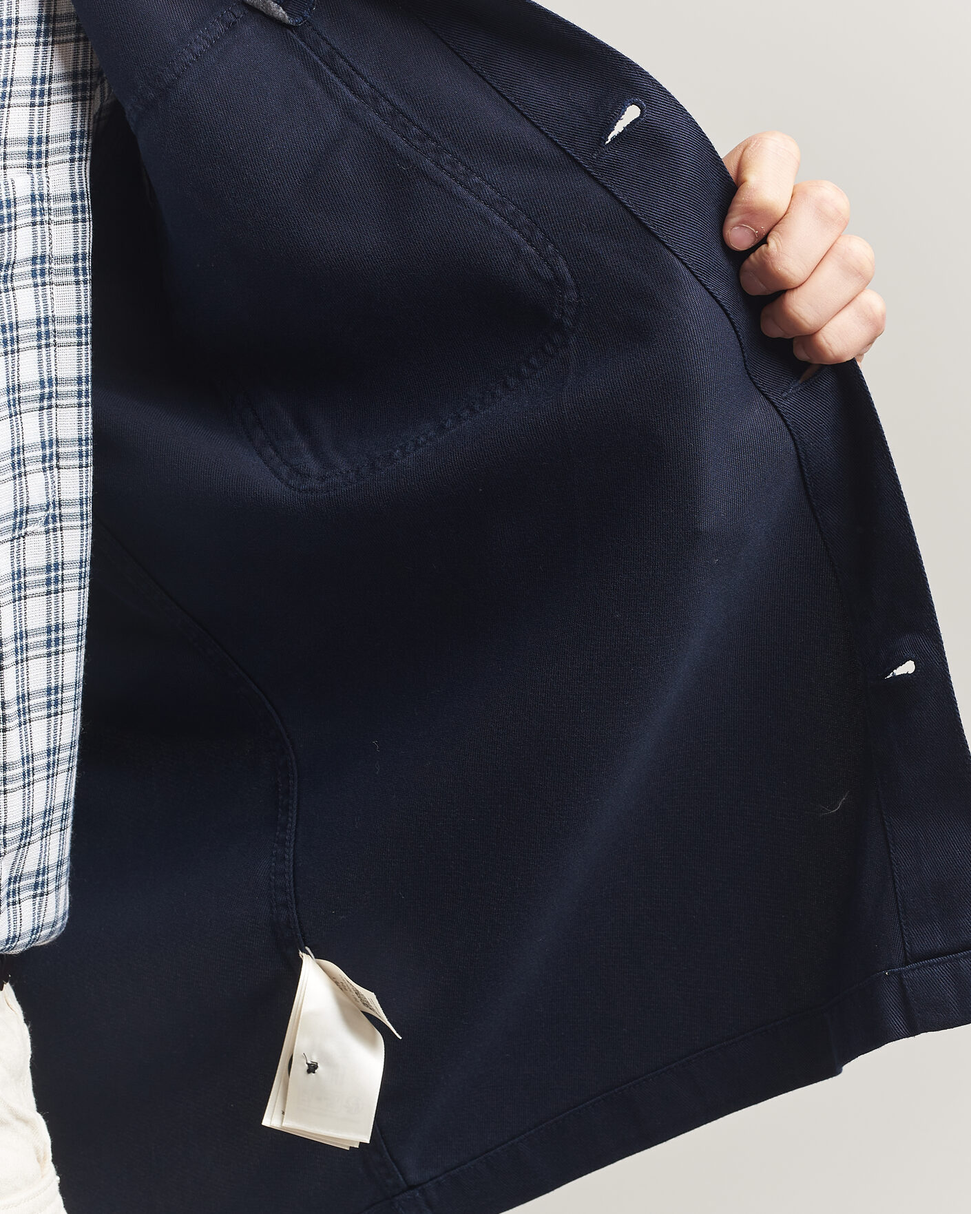 Herr | Skjortor | Gant | Regular Fit Lyocell Overshirt Evening Blue