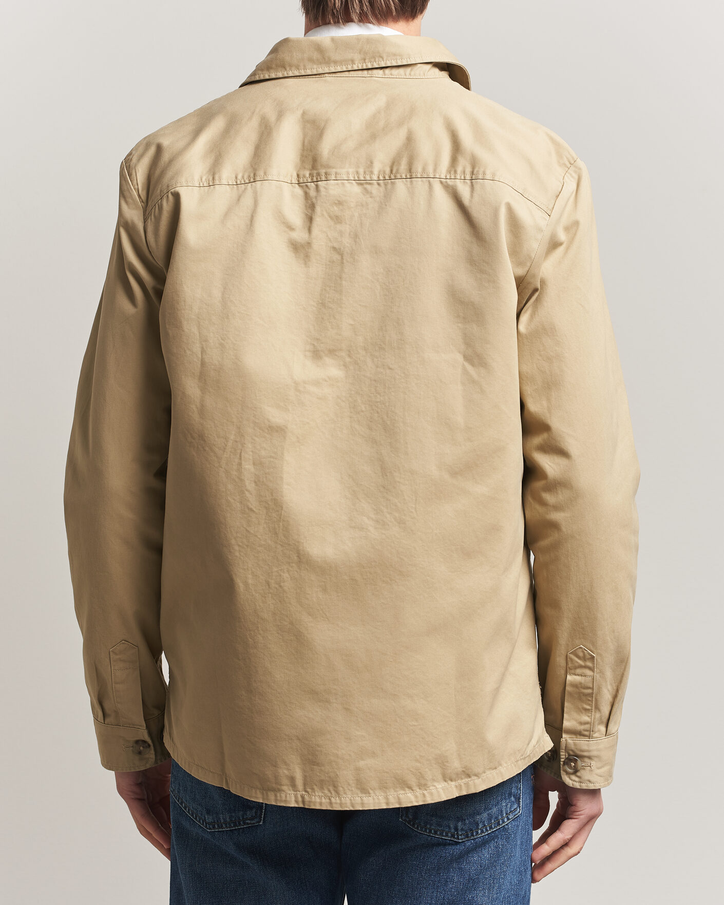 Herr | Skjortor | Gant | Regular Fit Cotton Twill Overshirt Woody Beige