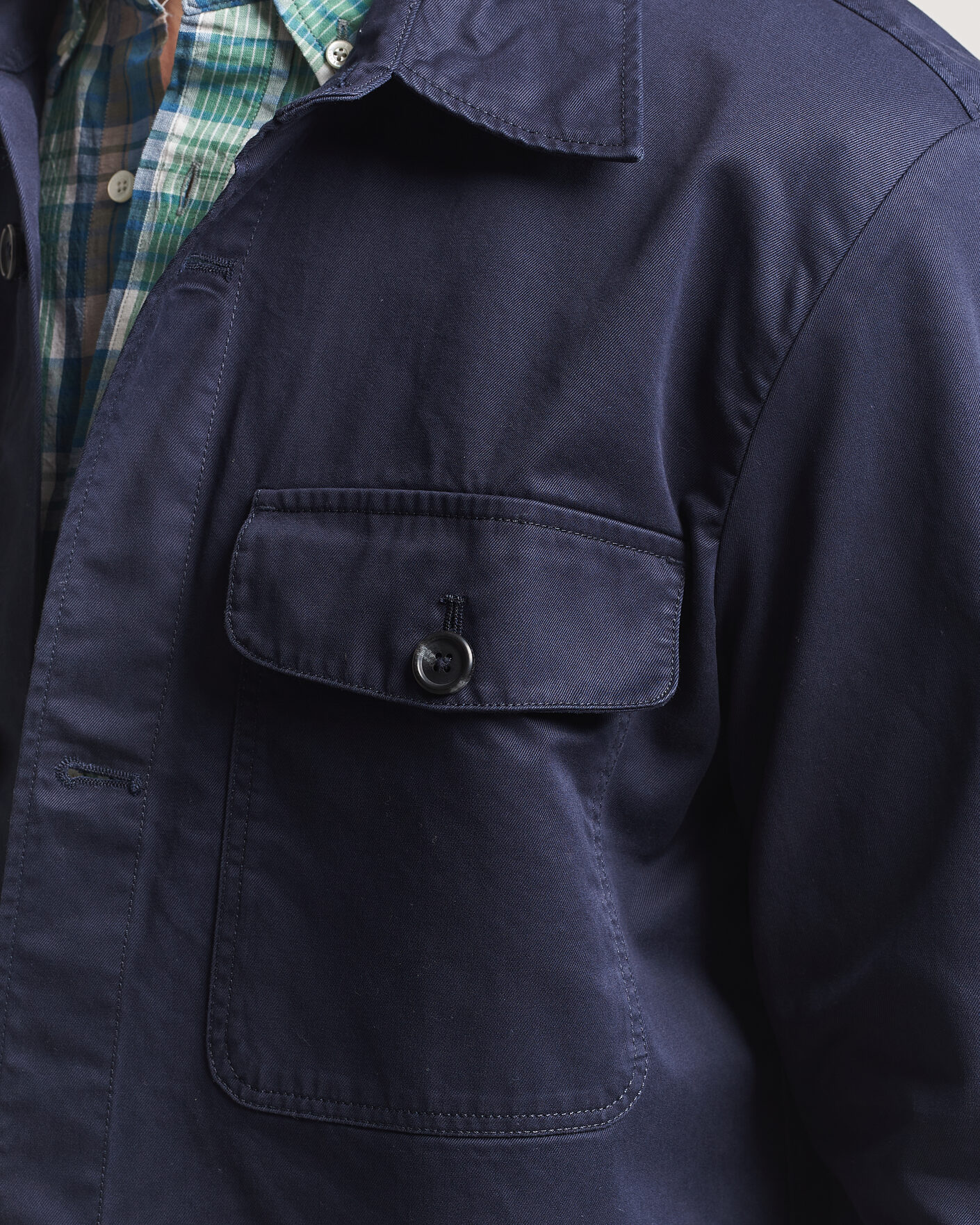 Herr | Skjortor | GANT | Regular Fit Cotton Twill Overshirt Evening Blue