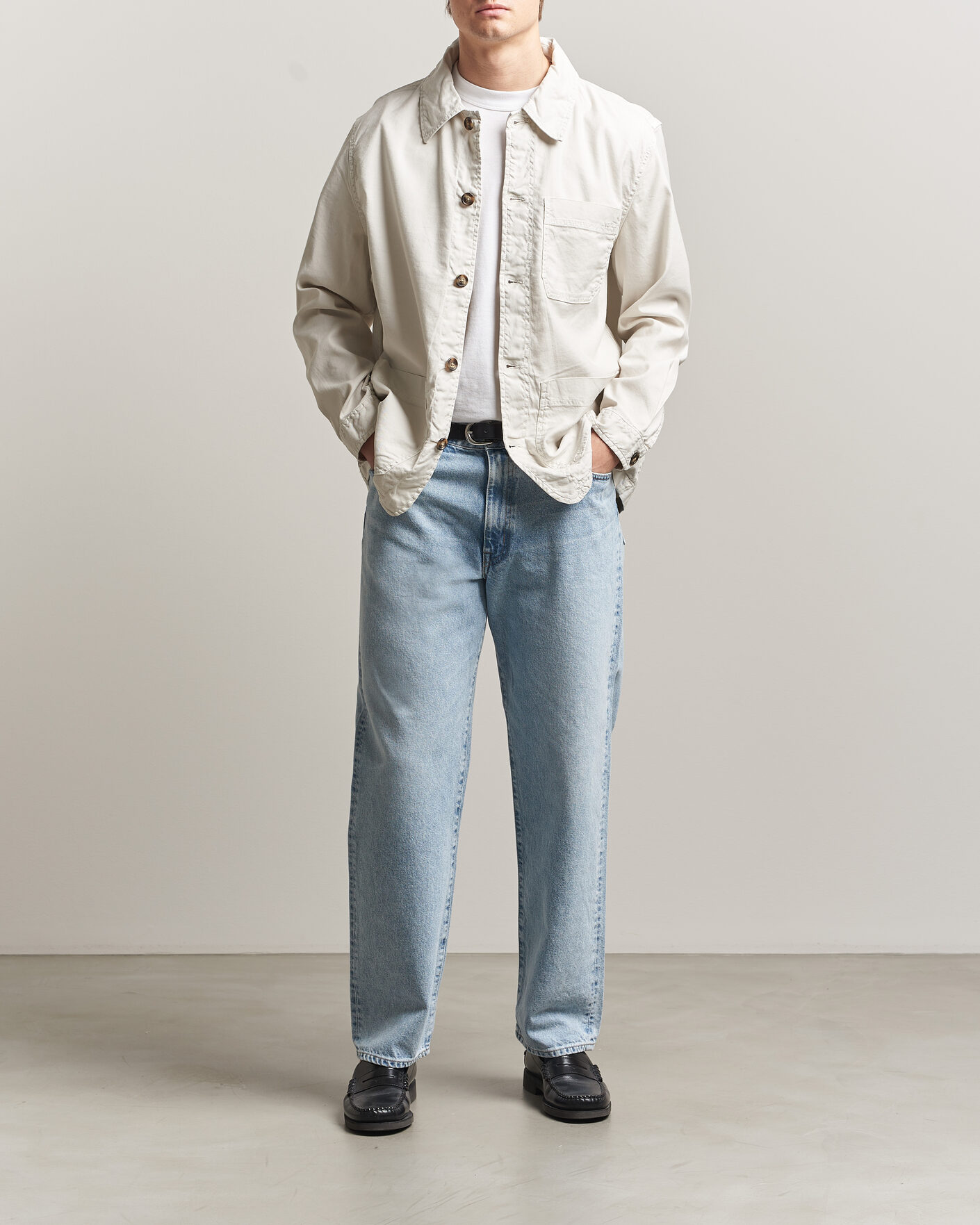 Herr | Skjortor | Gant | Regular Fit Cotton/Linen Overshirt Sand