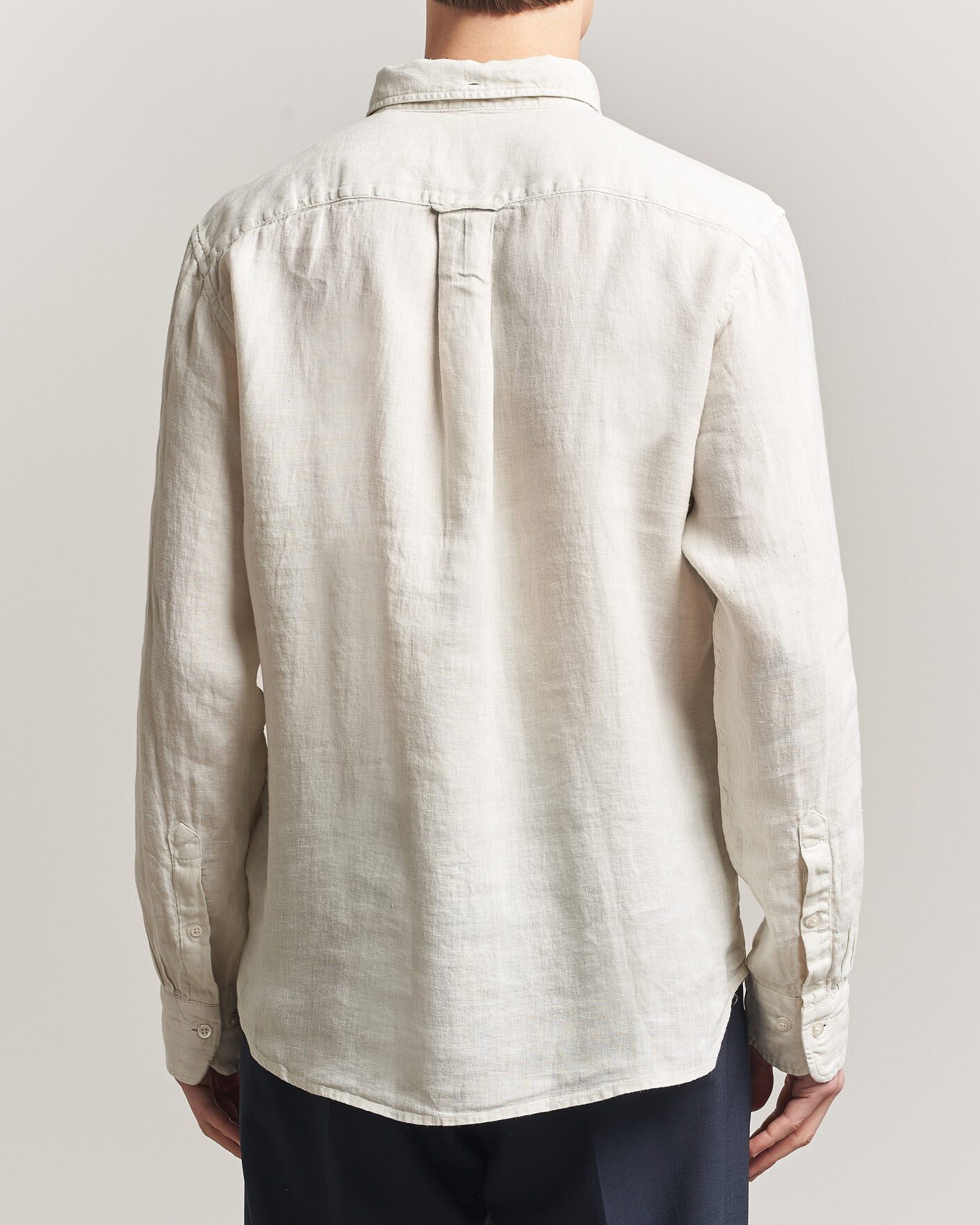 Herr | Skjortor | Gant | Regular Fit Garment Dyed Linen Shirt Sand