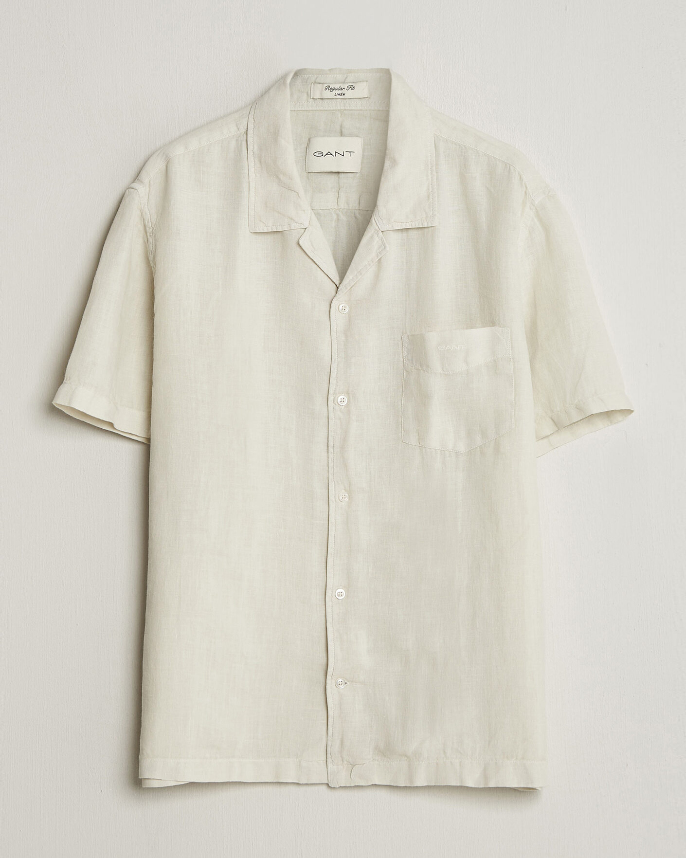 Herr | Skjortor | Gant | Regular Fit Garment Dyed Resort Shirt Sand