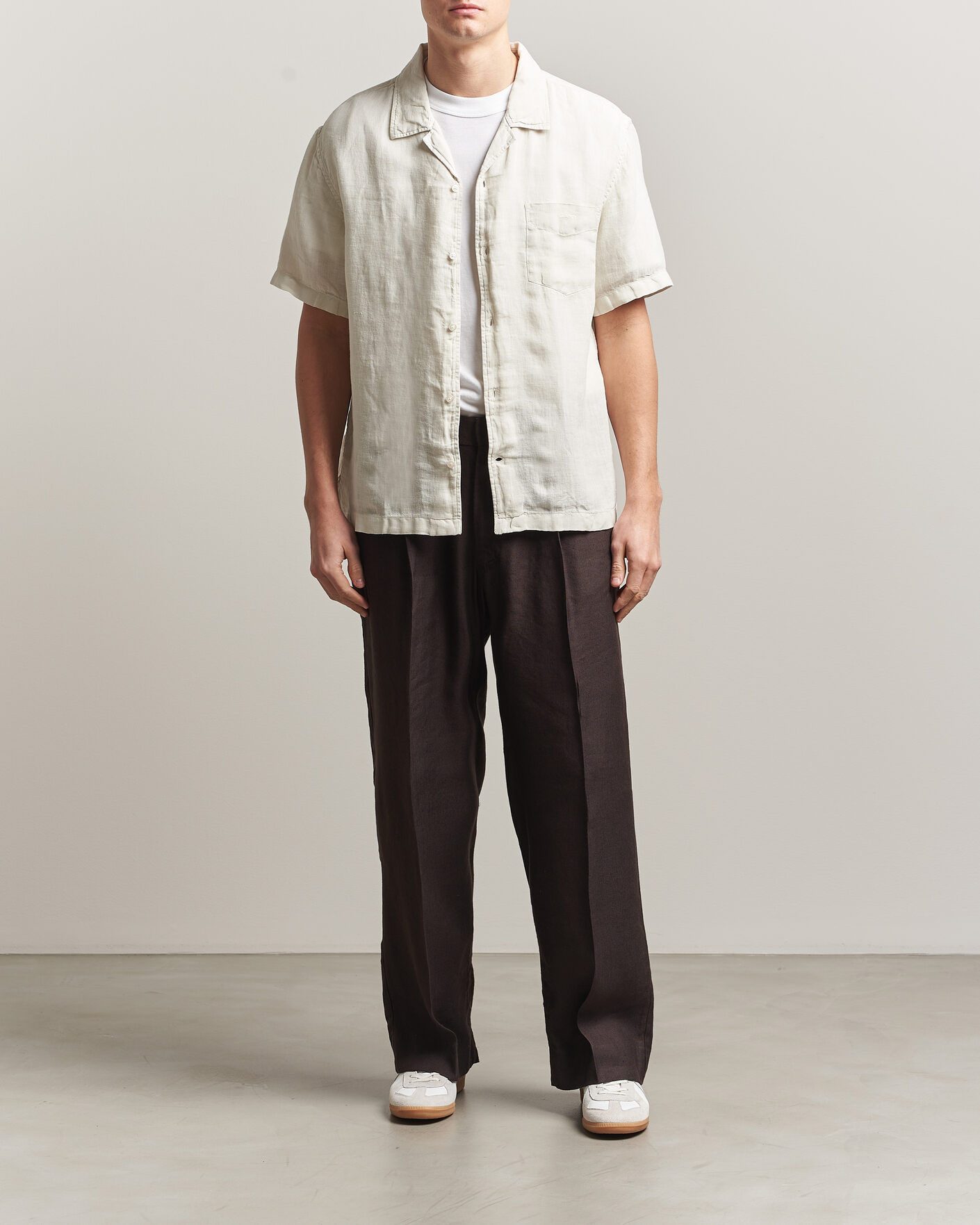Herr | Skjortor | Gant | Regular Fit Garment Dyed Camp Shirrt Sand