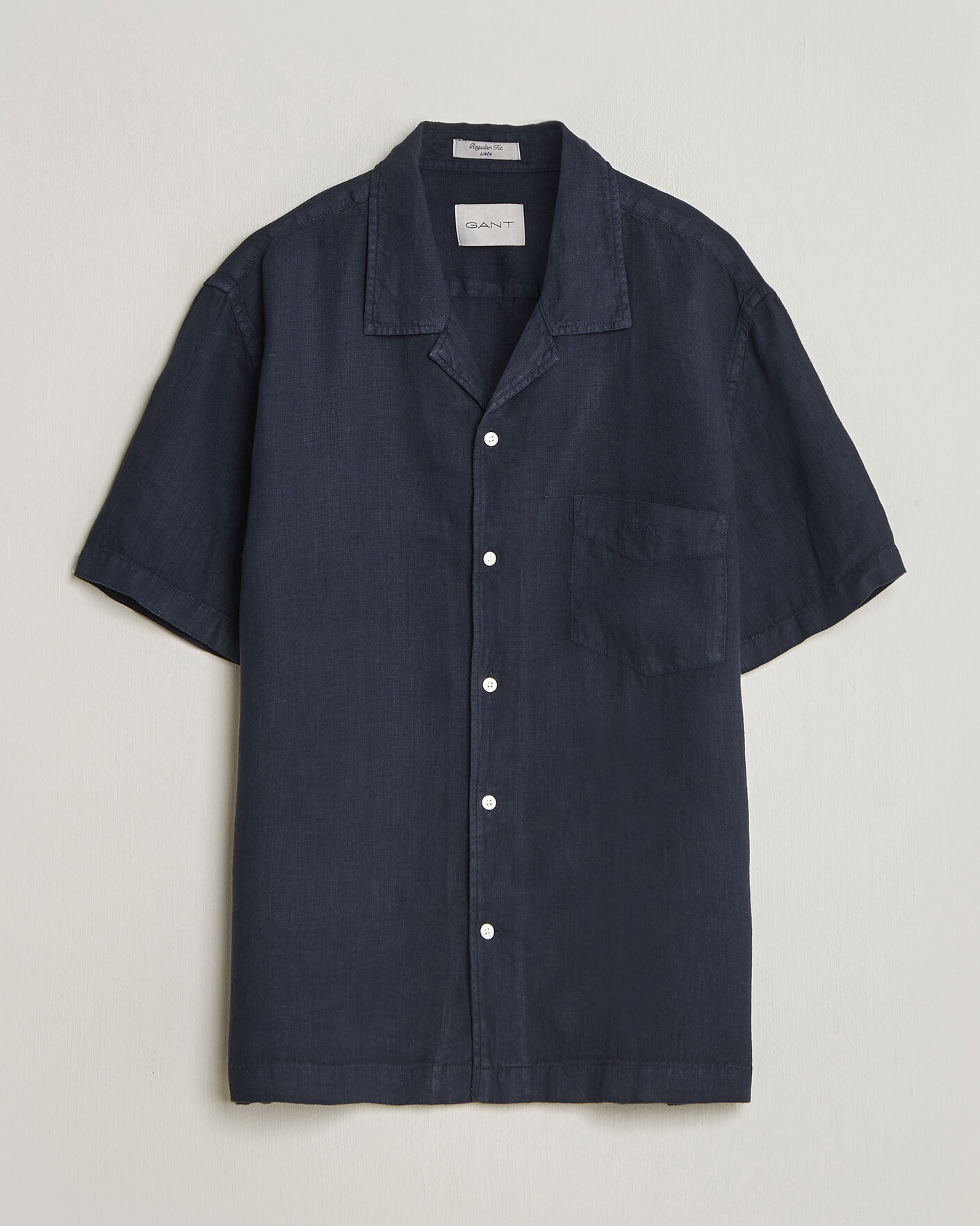 Herr | Skjortor | Gant | Regular Fit Garment Dyed Camp Shirrt Evening Blue