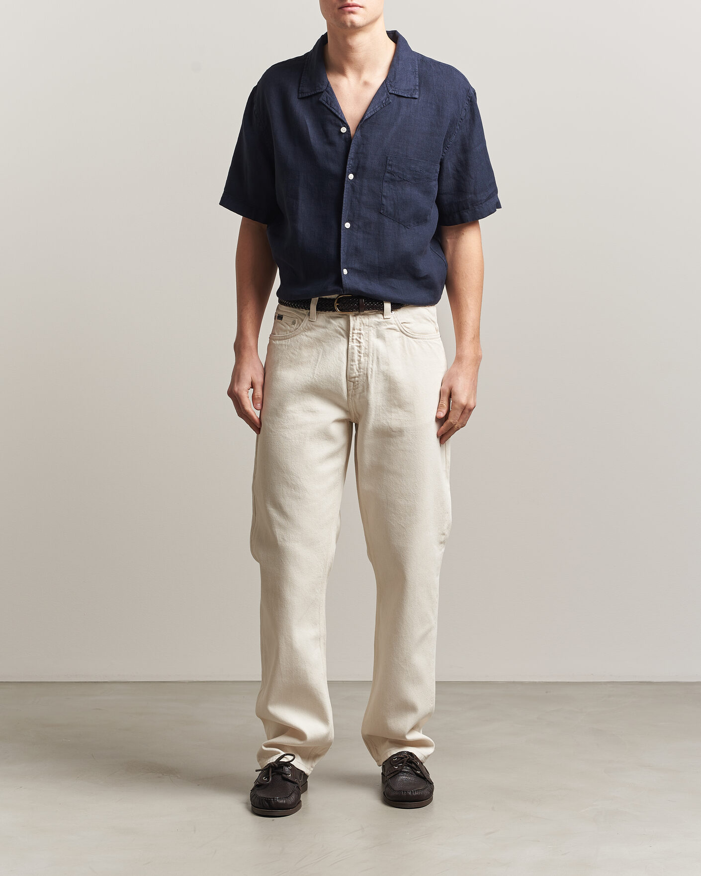 Herr | Skjortor | Gant | Regular Fit Garment Dyed Resort Shirt Blue