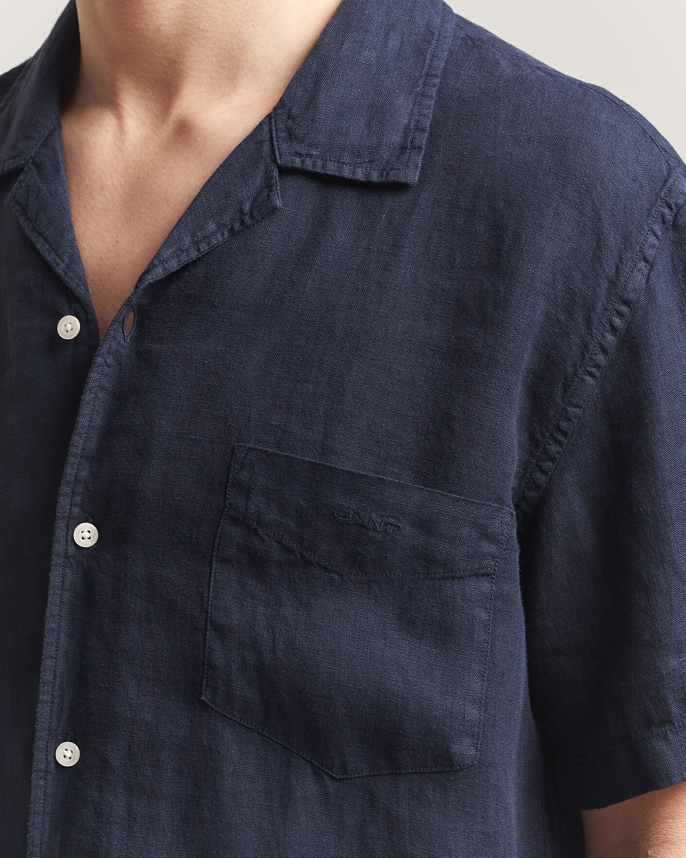 Herr | Skjortor | Gant | Regular Fit Garment Dyed Resort Shirt Blue