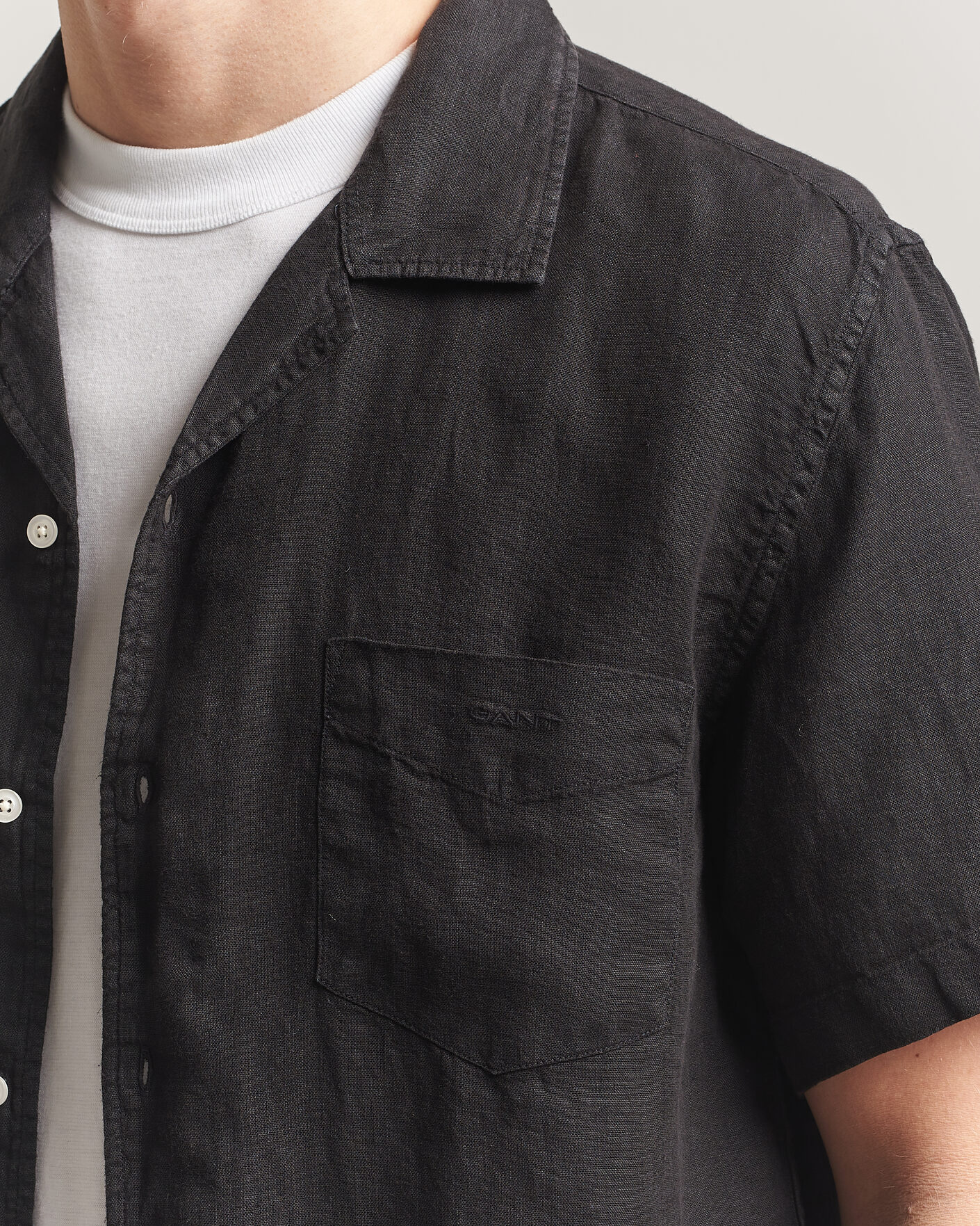 Herr | Skjortor | Gant | Regular Fit Garment Dyed Camp Shirrt Black