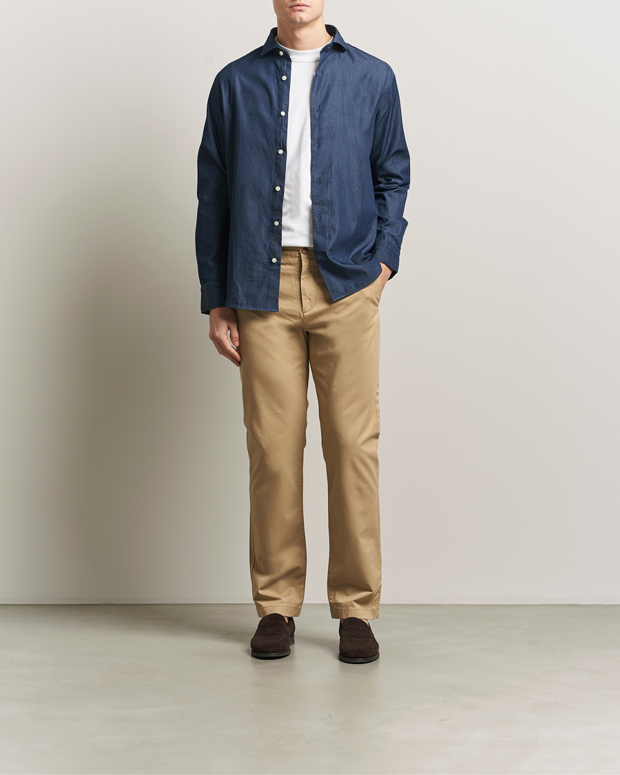 Herr | Skjortor | Gant | Regular Fit Indigo Twill Shirt Dark Indigo