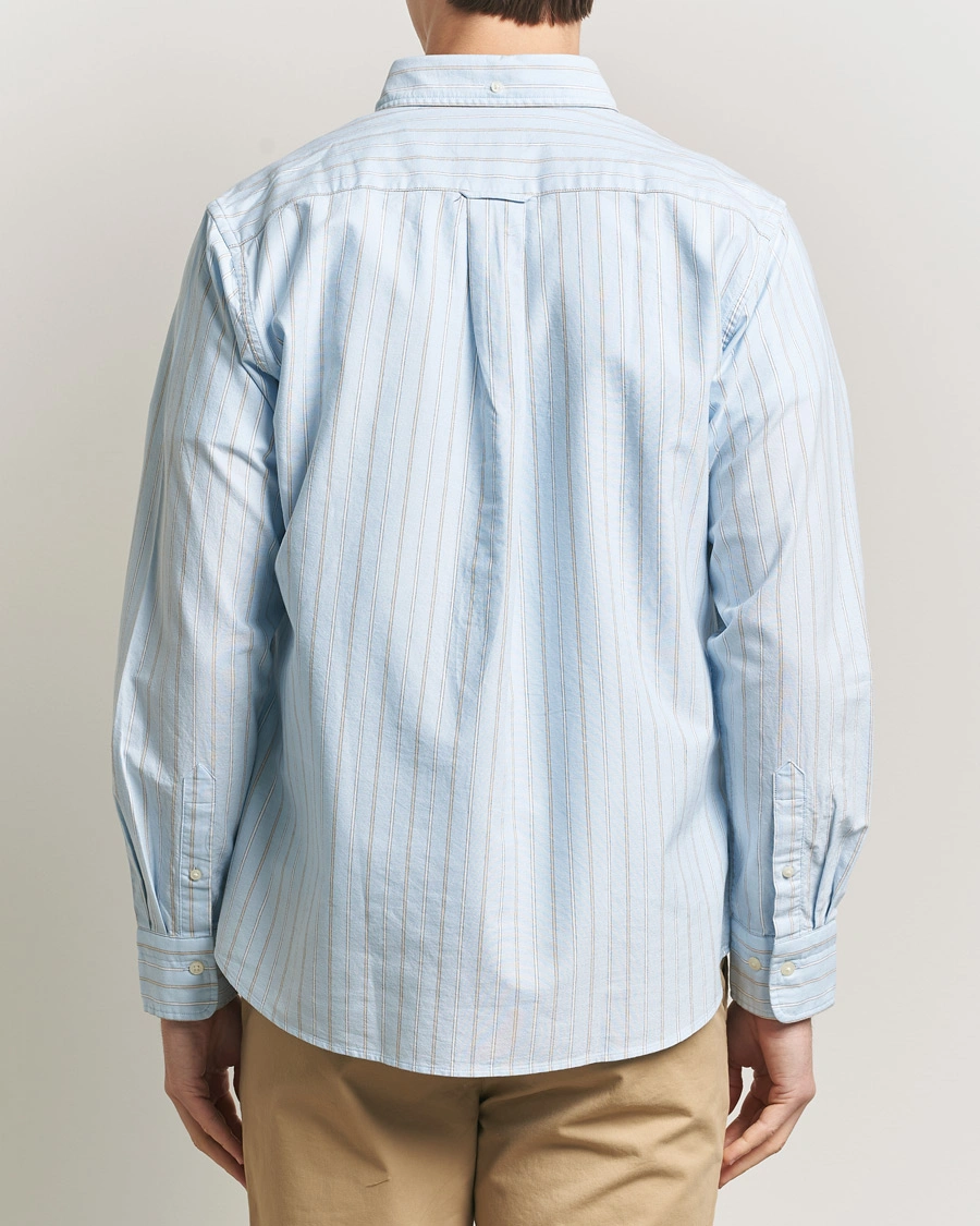 Herr | Skjortor | GANT | Regluar Fit Clsasic Oxford Striped Shirt Sky Blue